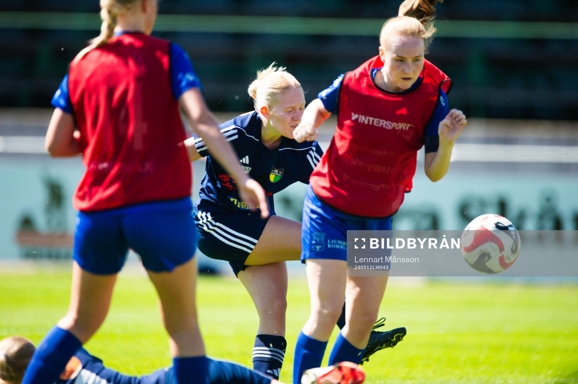 i matchen i div. 3 damer mellan FC Hässleholm och Lagan i