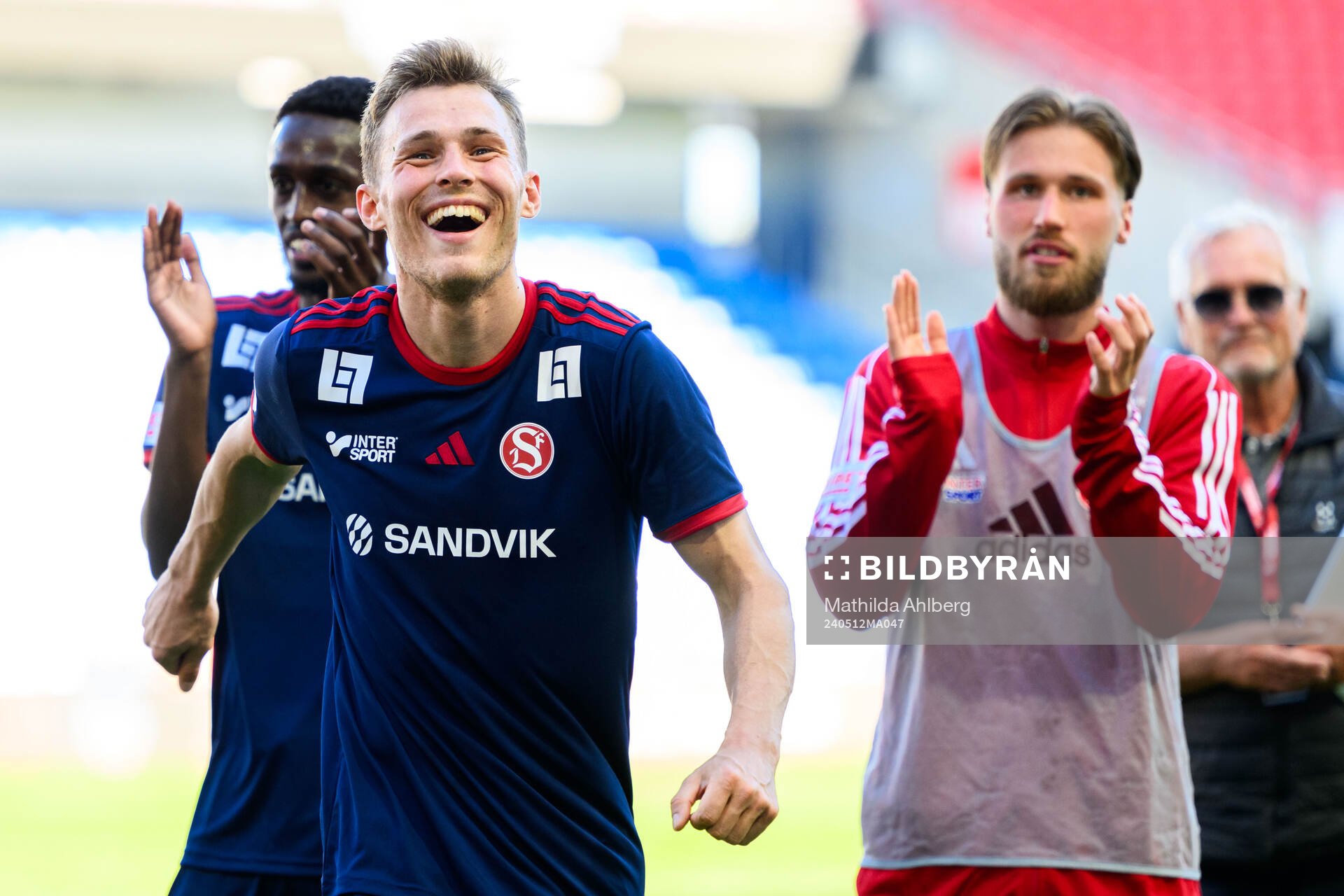 Sandvikens IFs Daniel Söderberg jublar