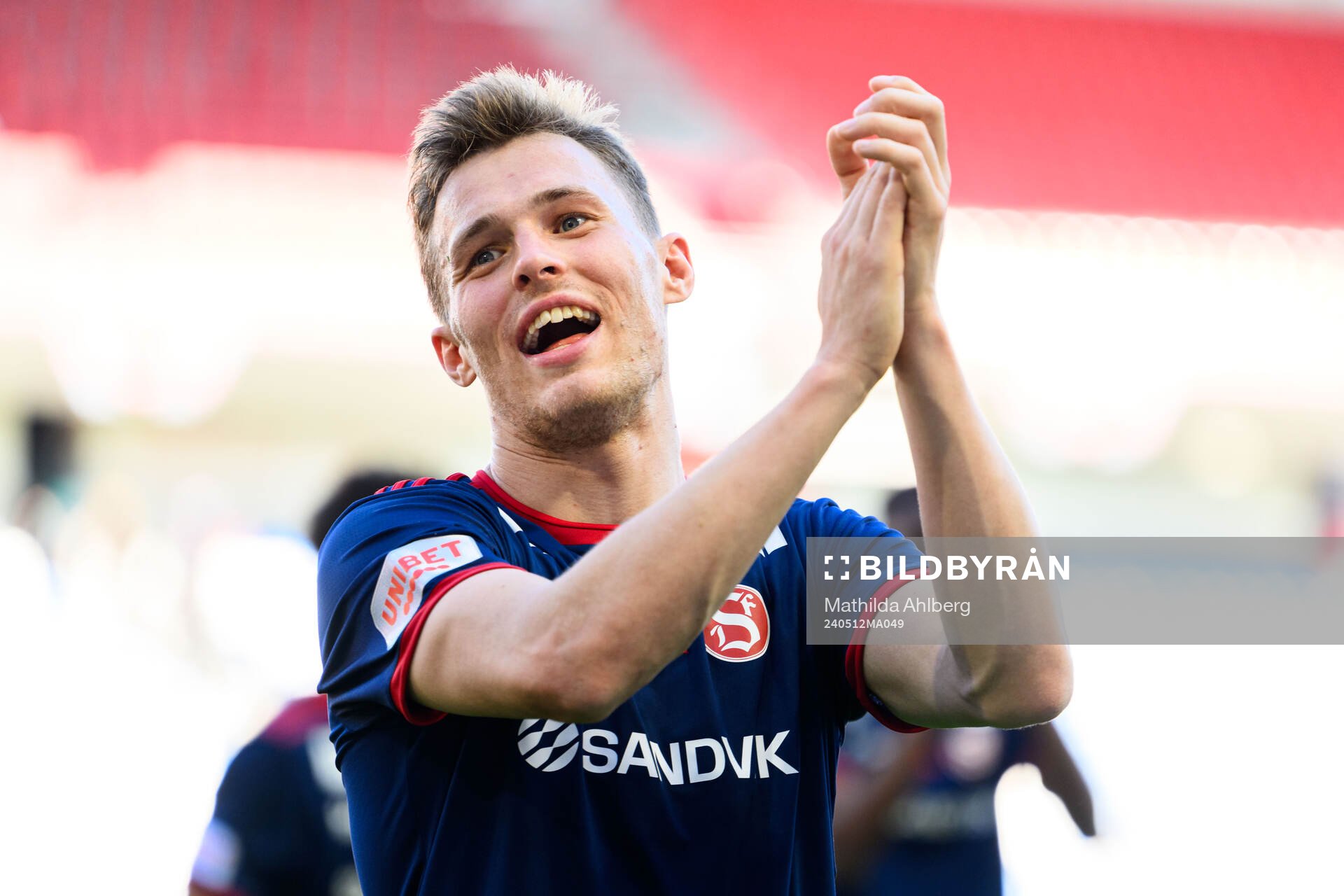 Sandvikens IFs Daniel Söderberg jublar
