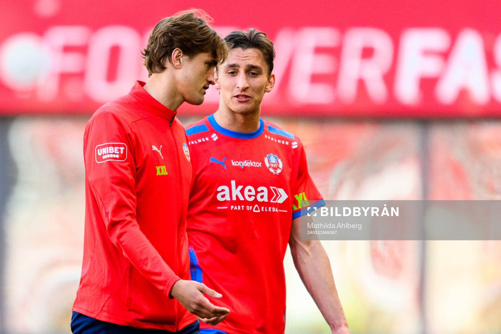 Helsingborgs Thomas Pauck Rogne och Wilhelm Nilsson deppar