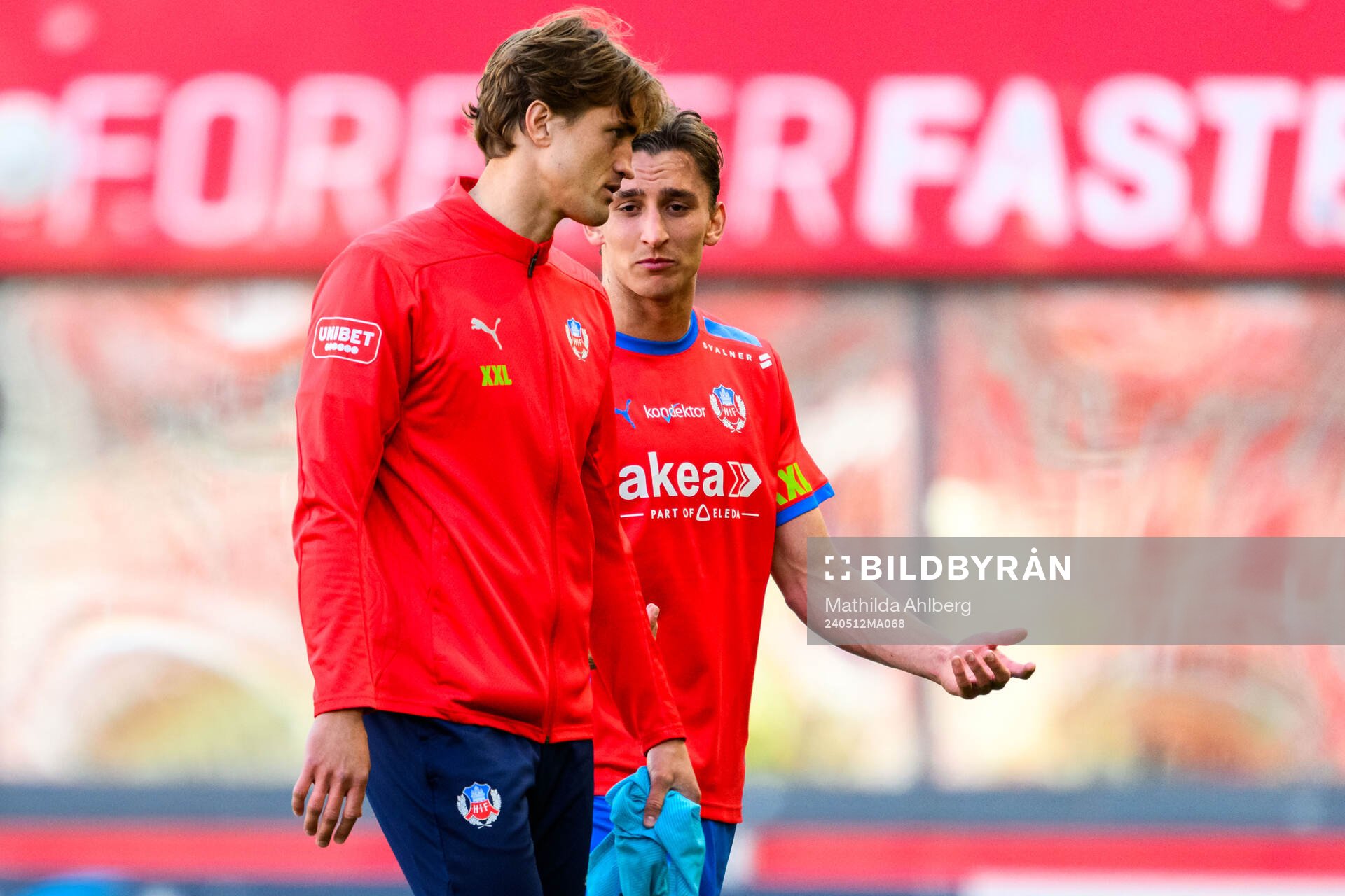 Helsingborgs Thomas Pauck Rogne och Wilhelm Nilsson deppar