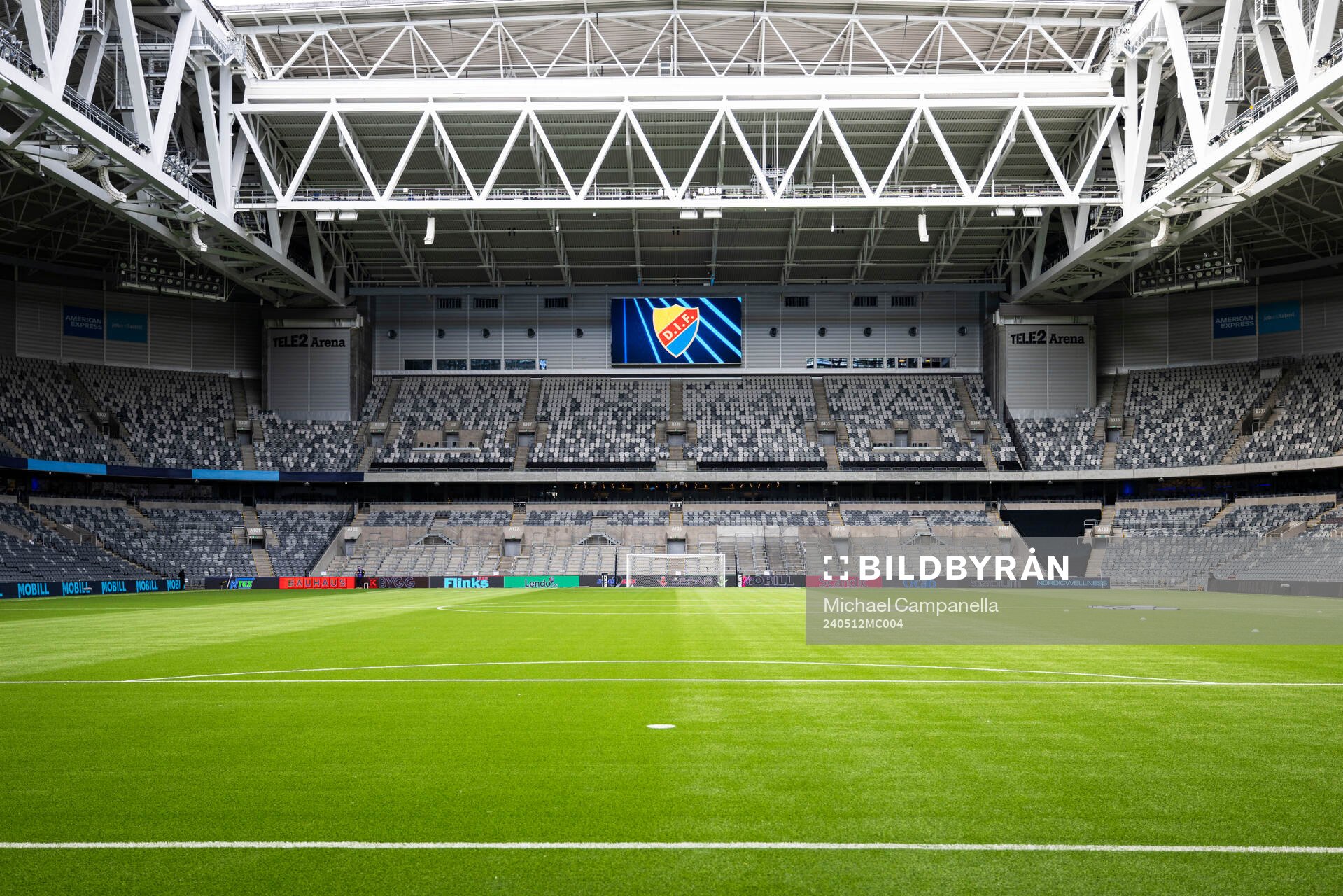 Interior vy på Tele2 Arena
