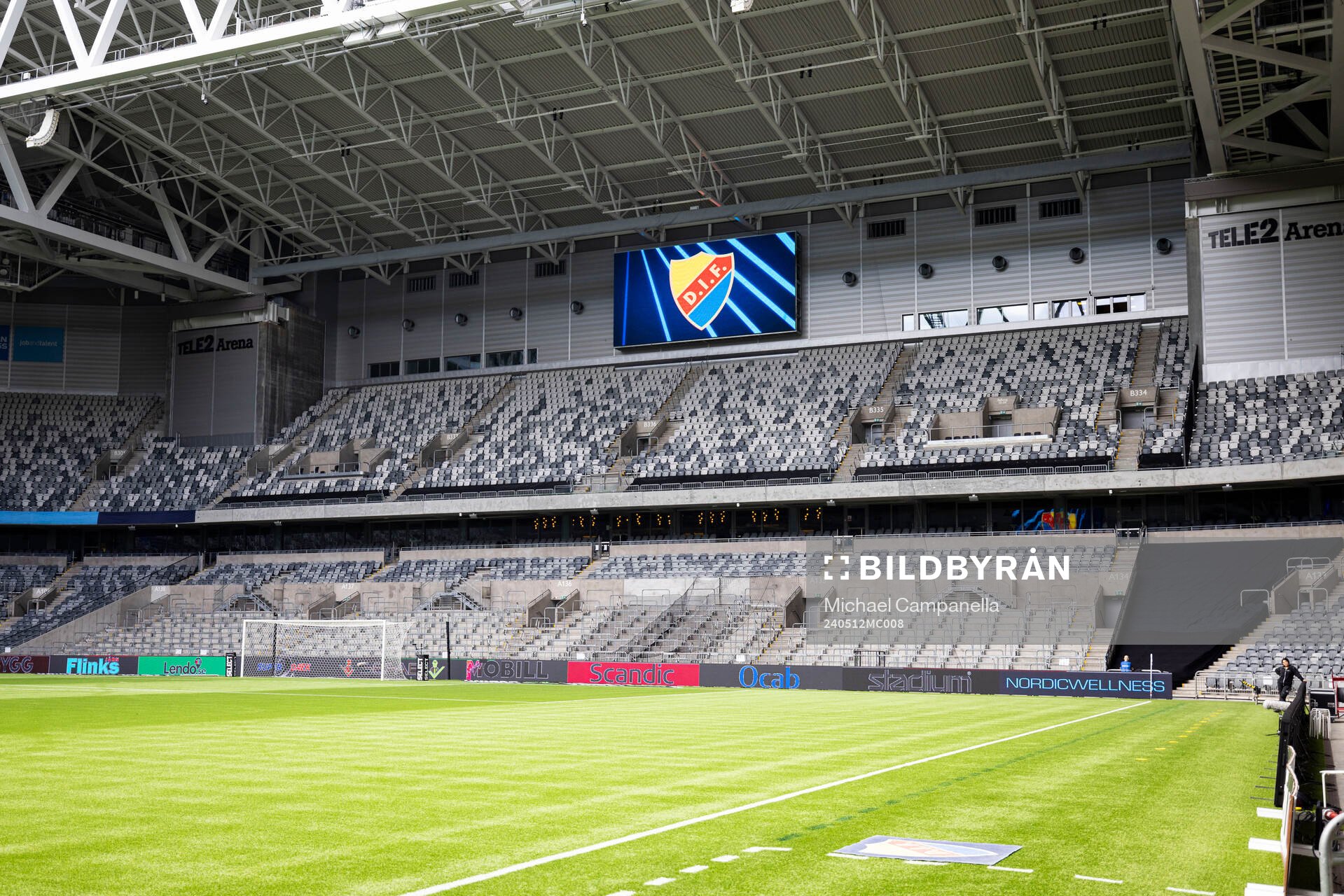 Interior vy på Tele2 Arena