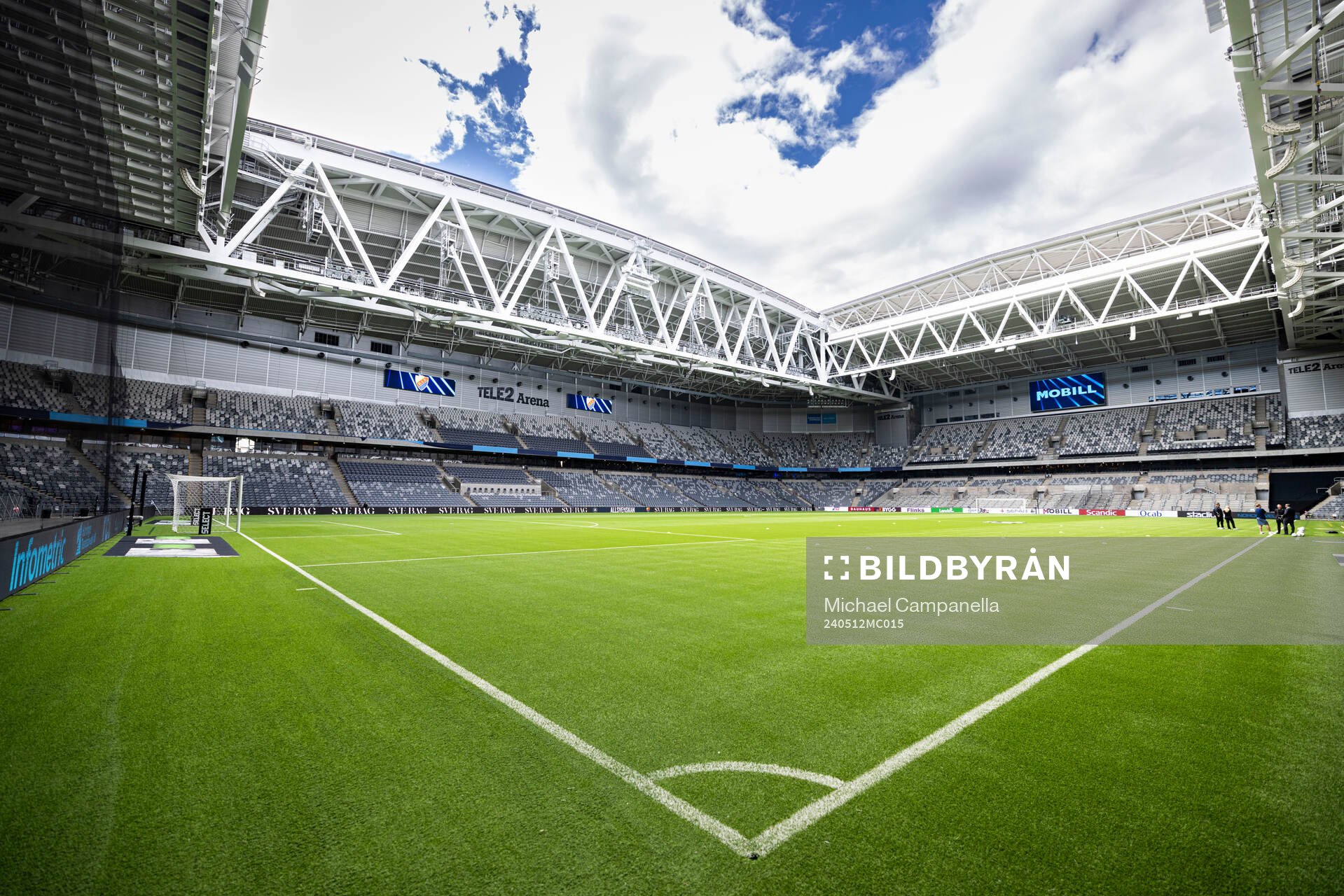 Interior vy på Tele2 Arena
