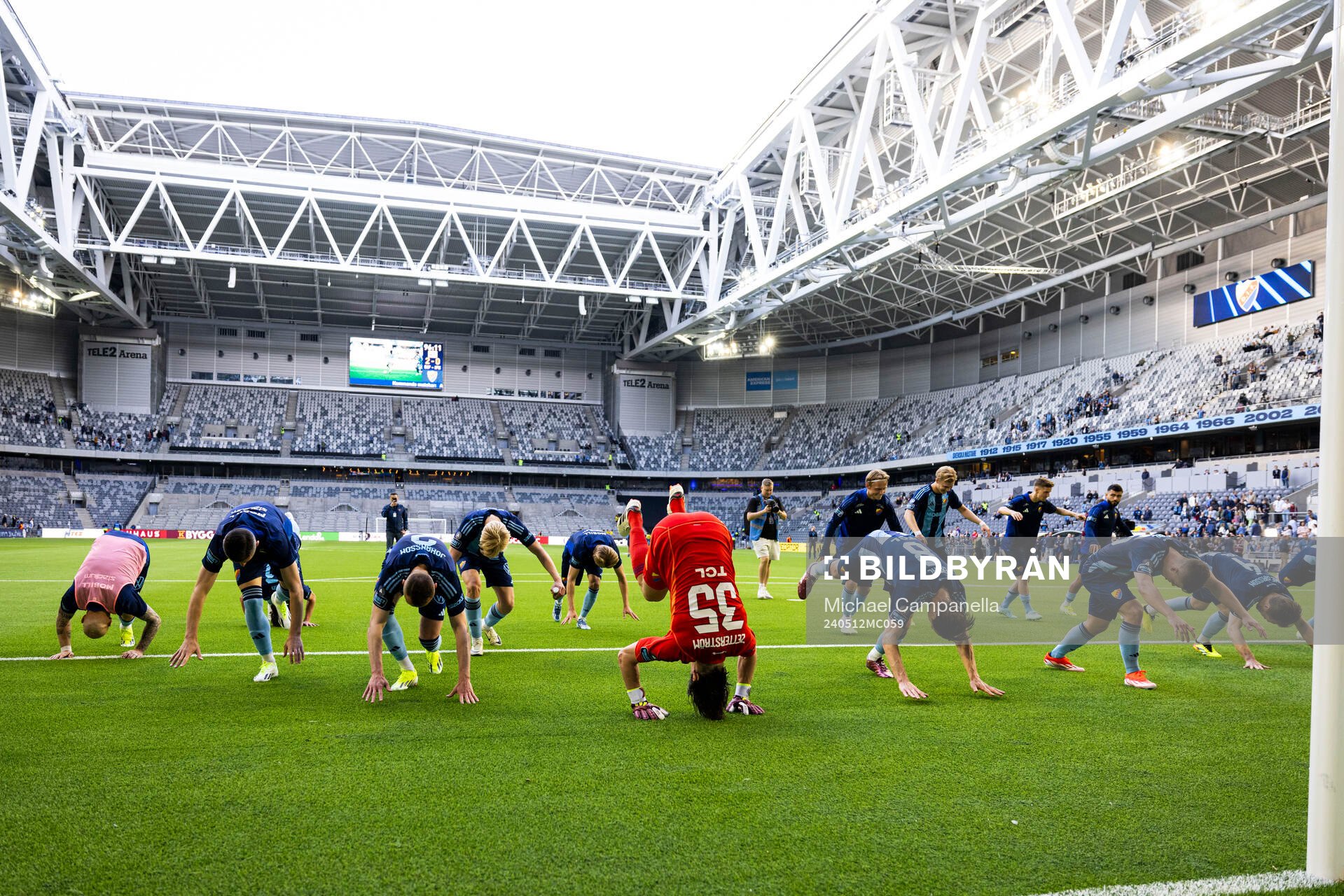 Djurgårdens spelarna jublar