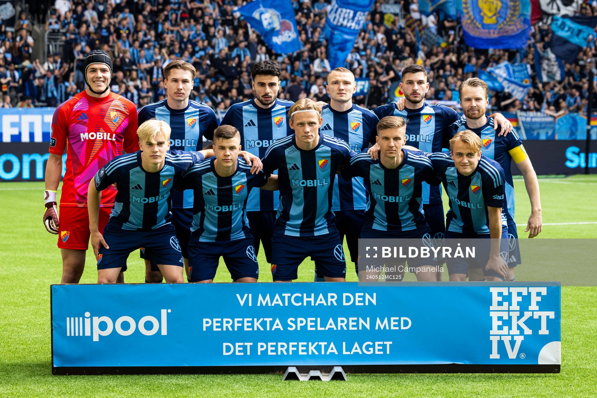 Djurgårdens startelva i lagbild