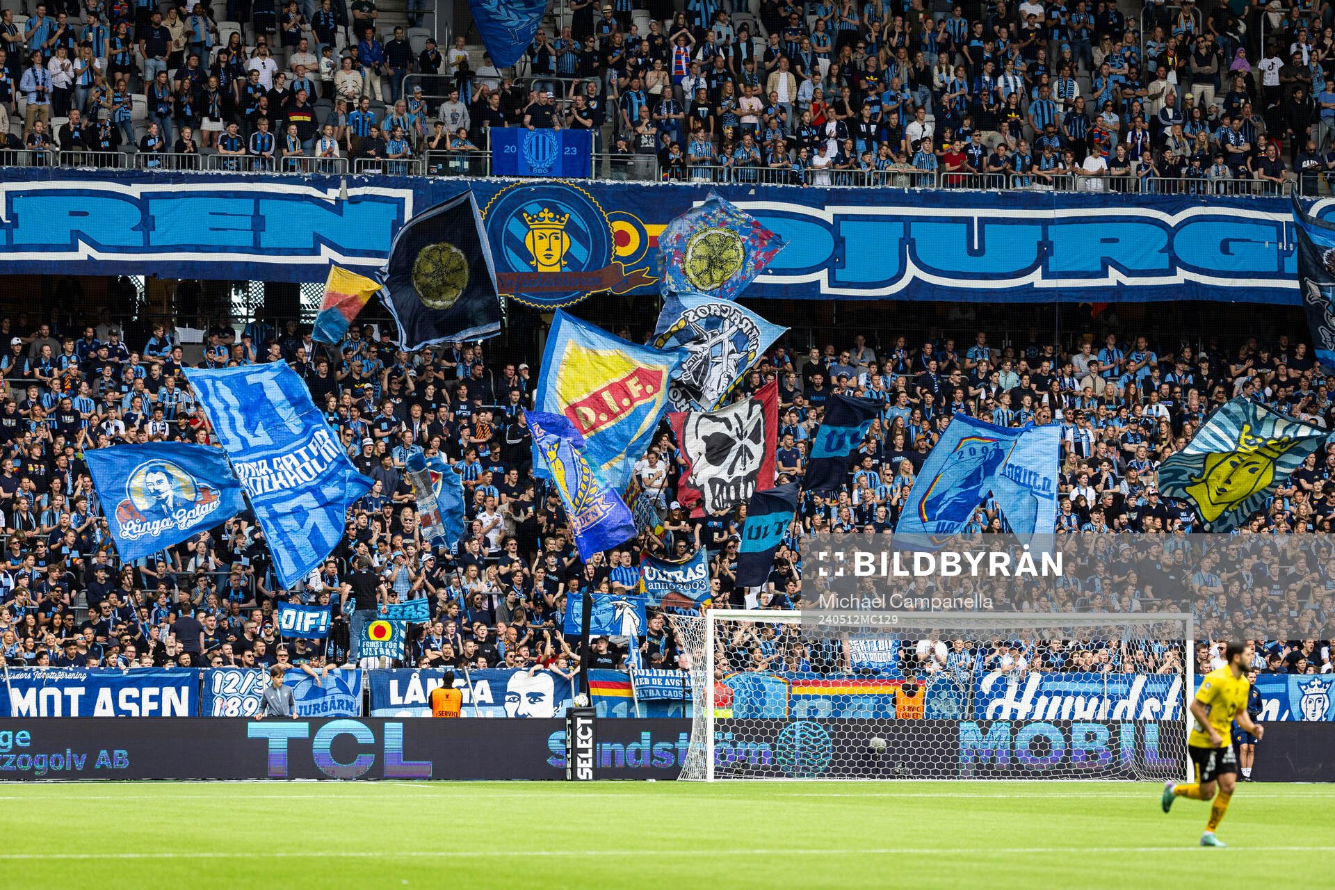 under fotbollsmatchen i Allsvenskan mellan Djurgården och