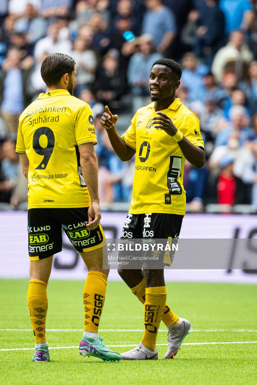 Elfsborgs Arber Zeneli och Michael Baidoo