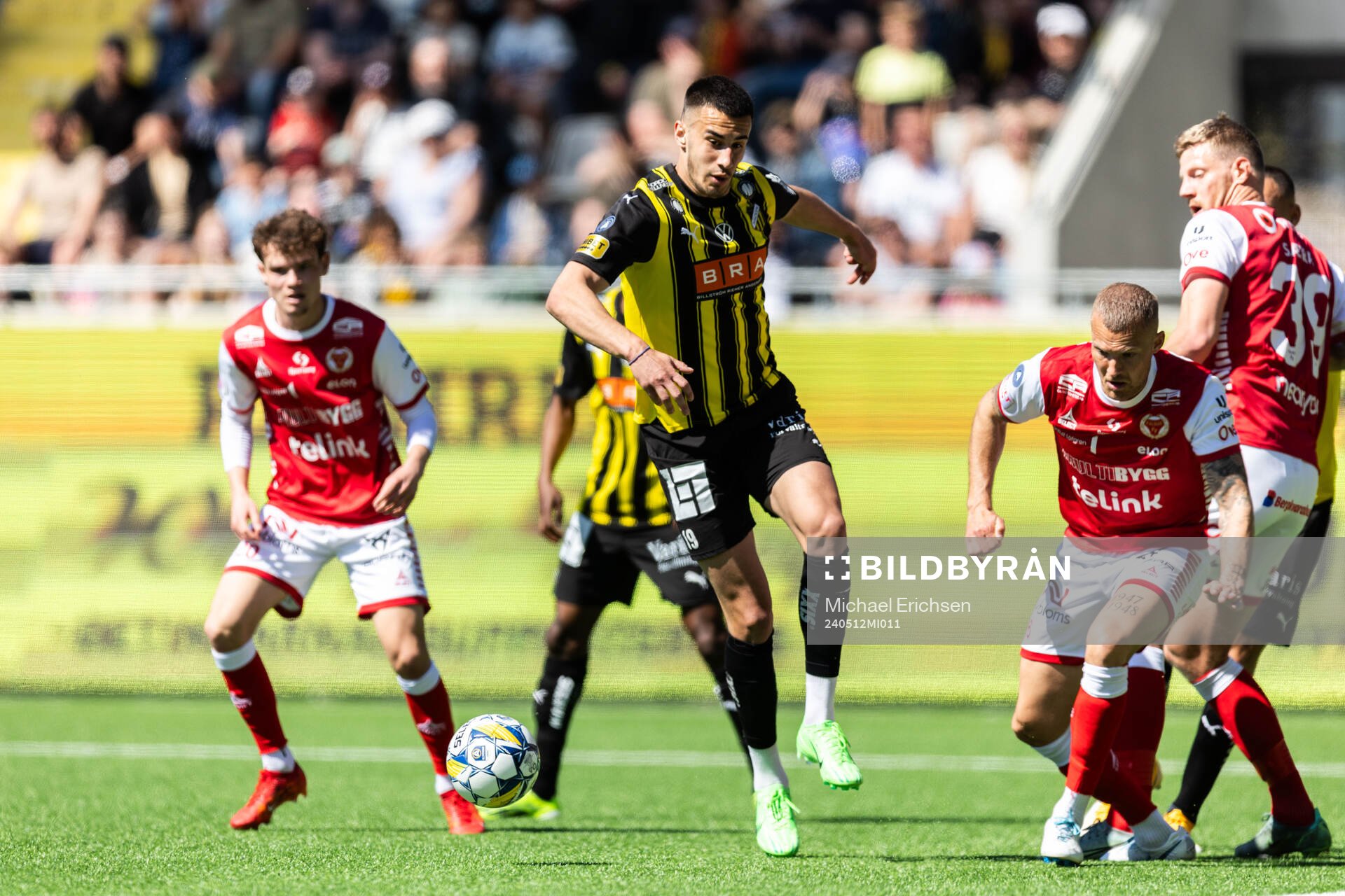 Häckens Srdjan Hrstic och Kalmars Rasmus Sjöstedt