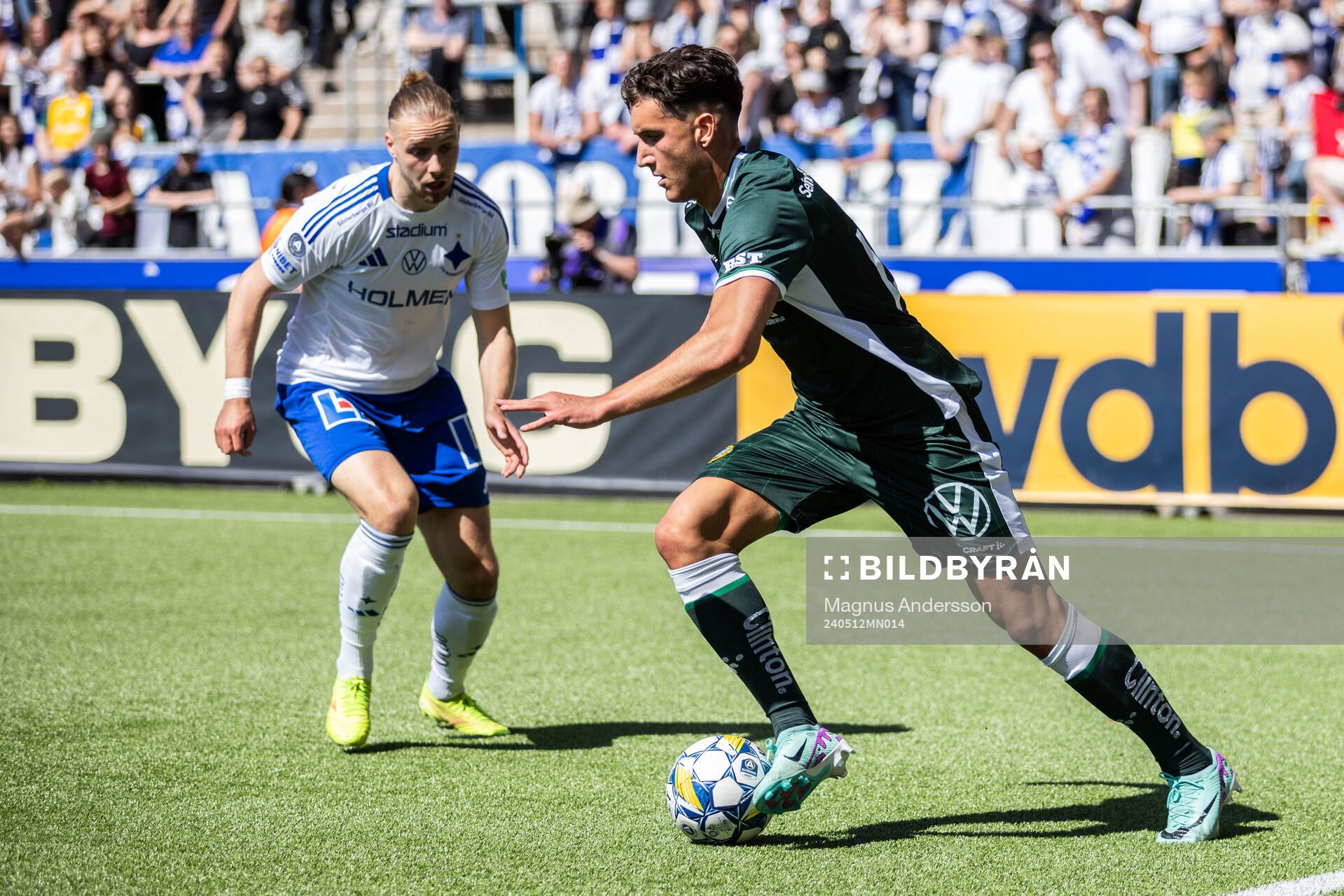 Hammarbys Deniz Gul och IFK Norrköpings Kevin Höög