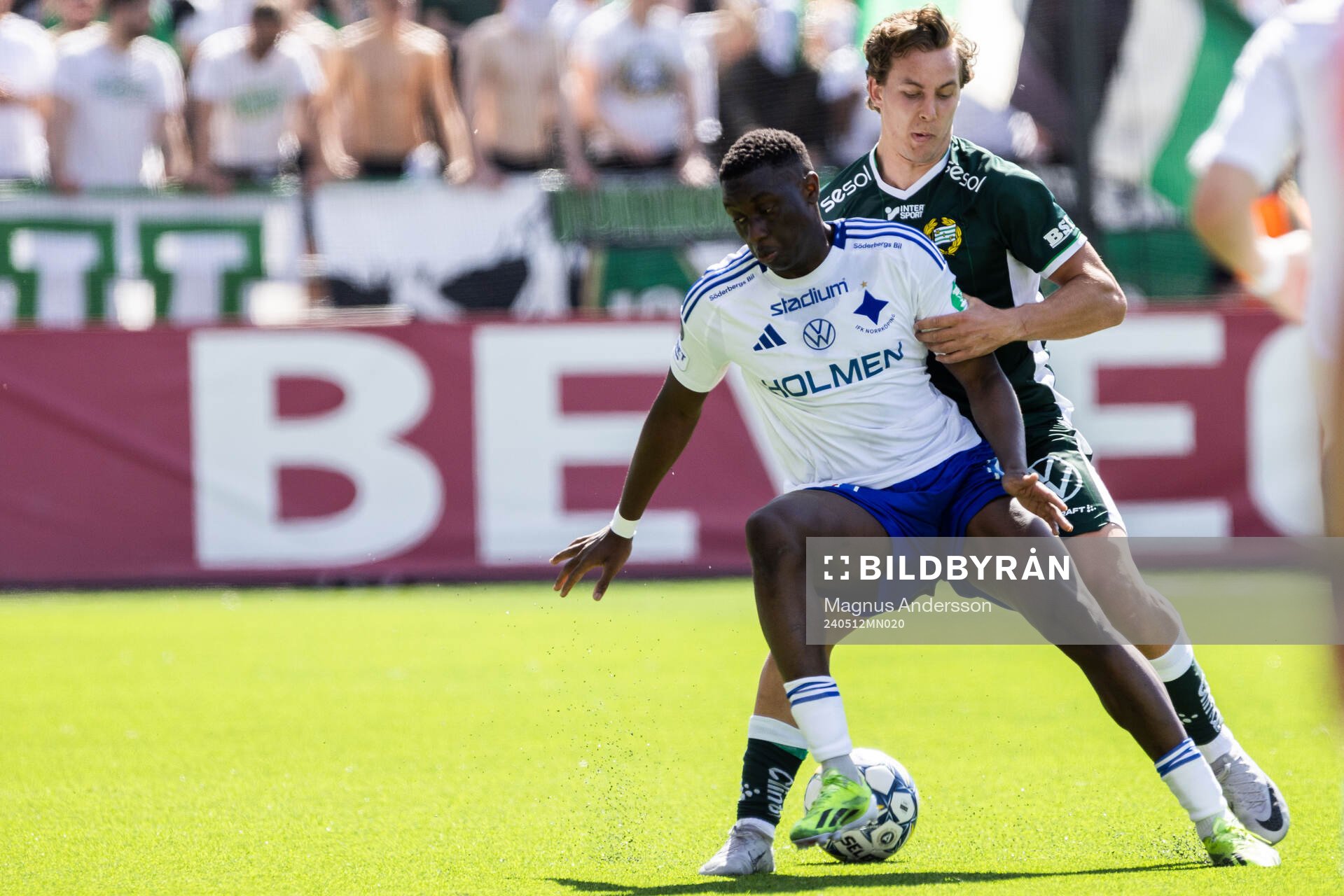 IFK Norrköpings Yahya Kalley och Hammarbys Hampus Skoglund