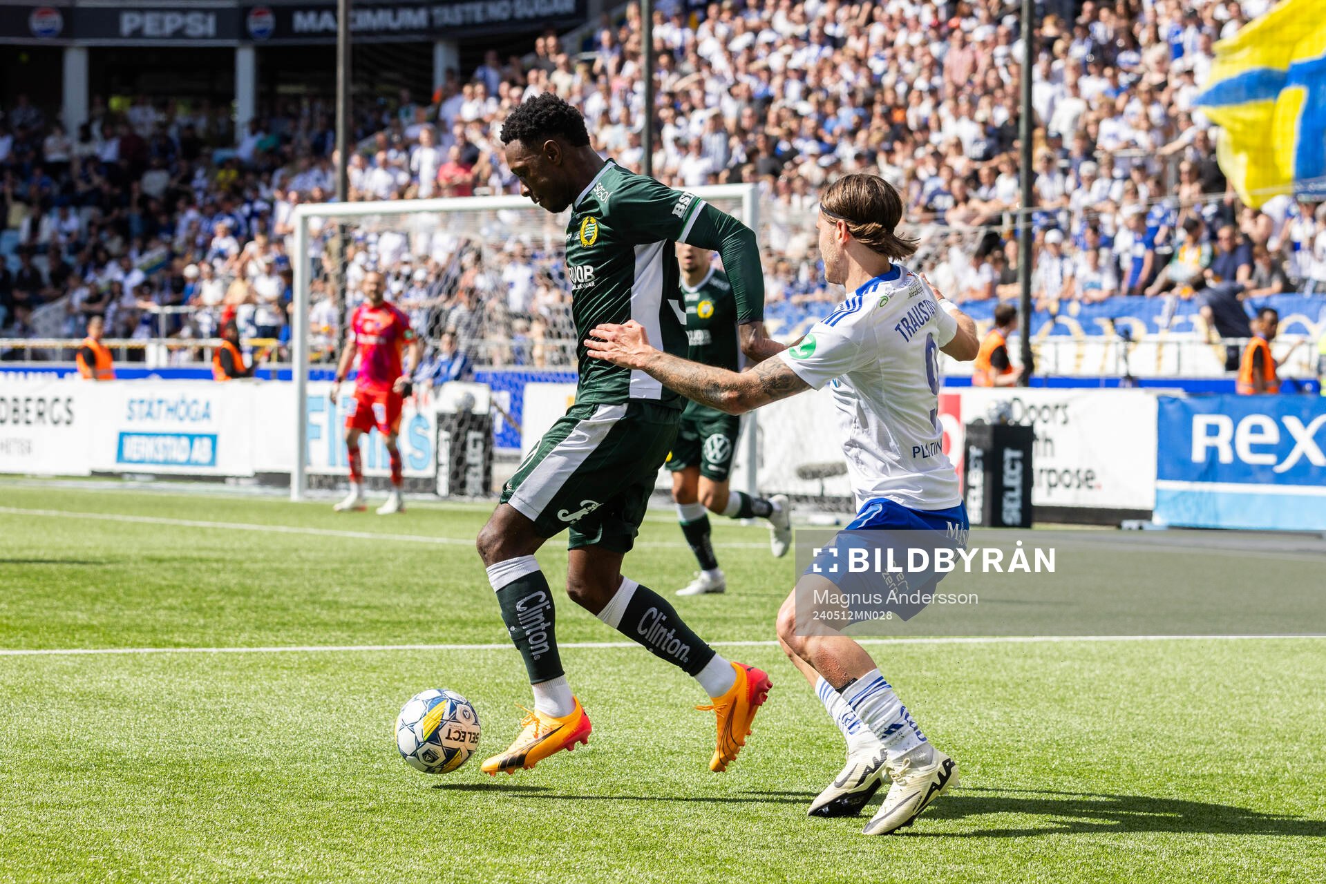 Hammarbys Shaquille Pinas och IFK Norrköpings Arnor