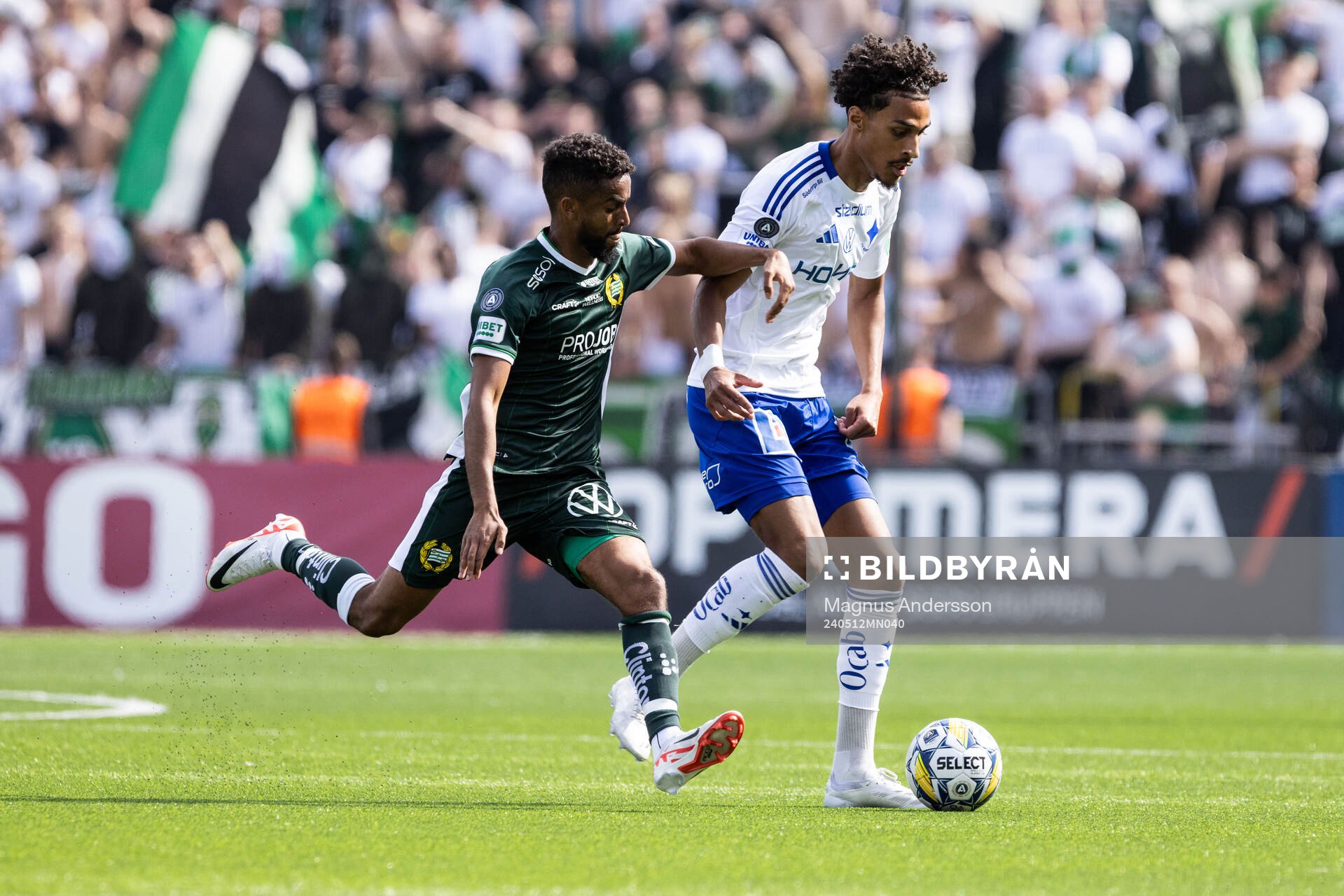 Hammarbys Tesfaldet Tekie och IFK Norrköpings Jesper Ceesay