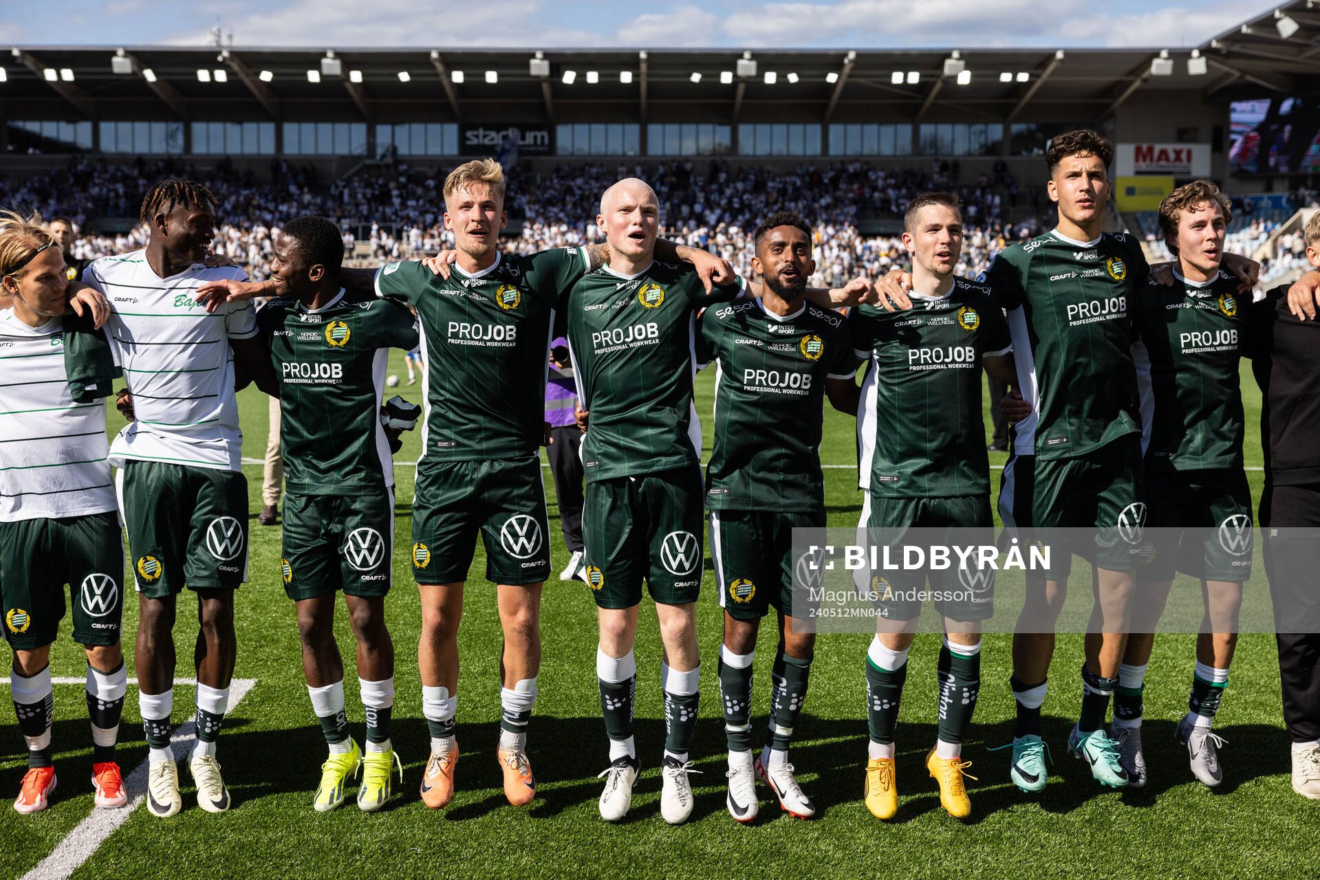 Hammarbys Bouzomana Toure, Fredrik Hammar, Marcus Rafferty,