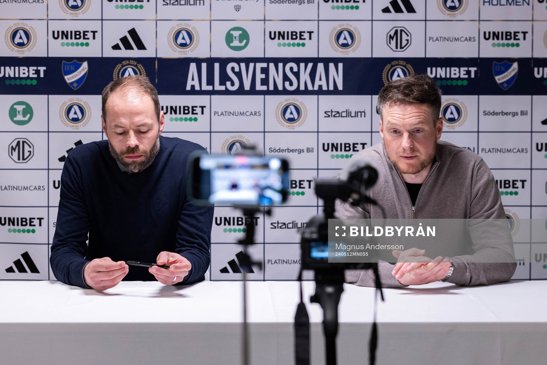 IFK Norrköpings tränare Andreas Alm och Hammarbys