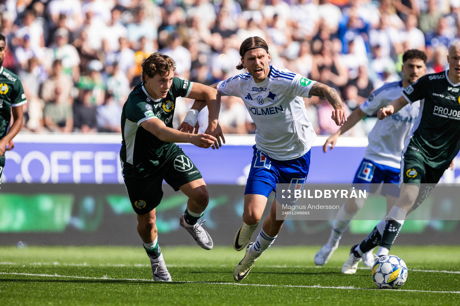 Hammarbys Hampus Skoglund och IFK Norrköpings Arnor