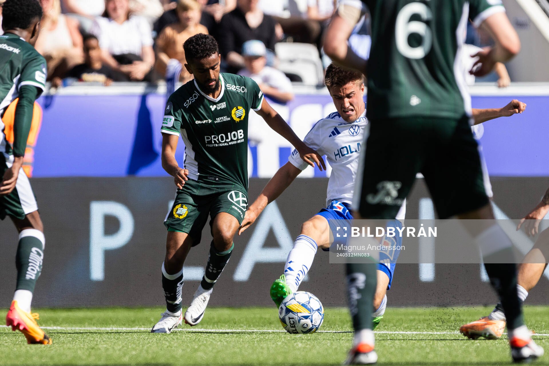 Hammarbys Tesfaldet Tekie och IFK Norrköpings Carl Björk