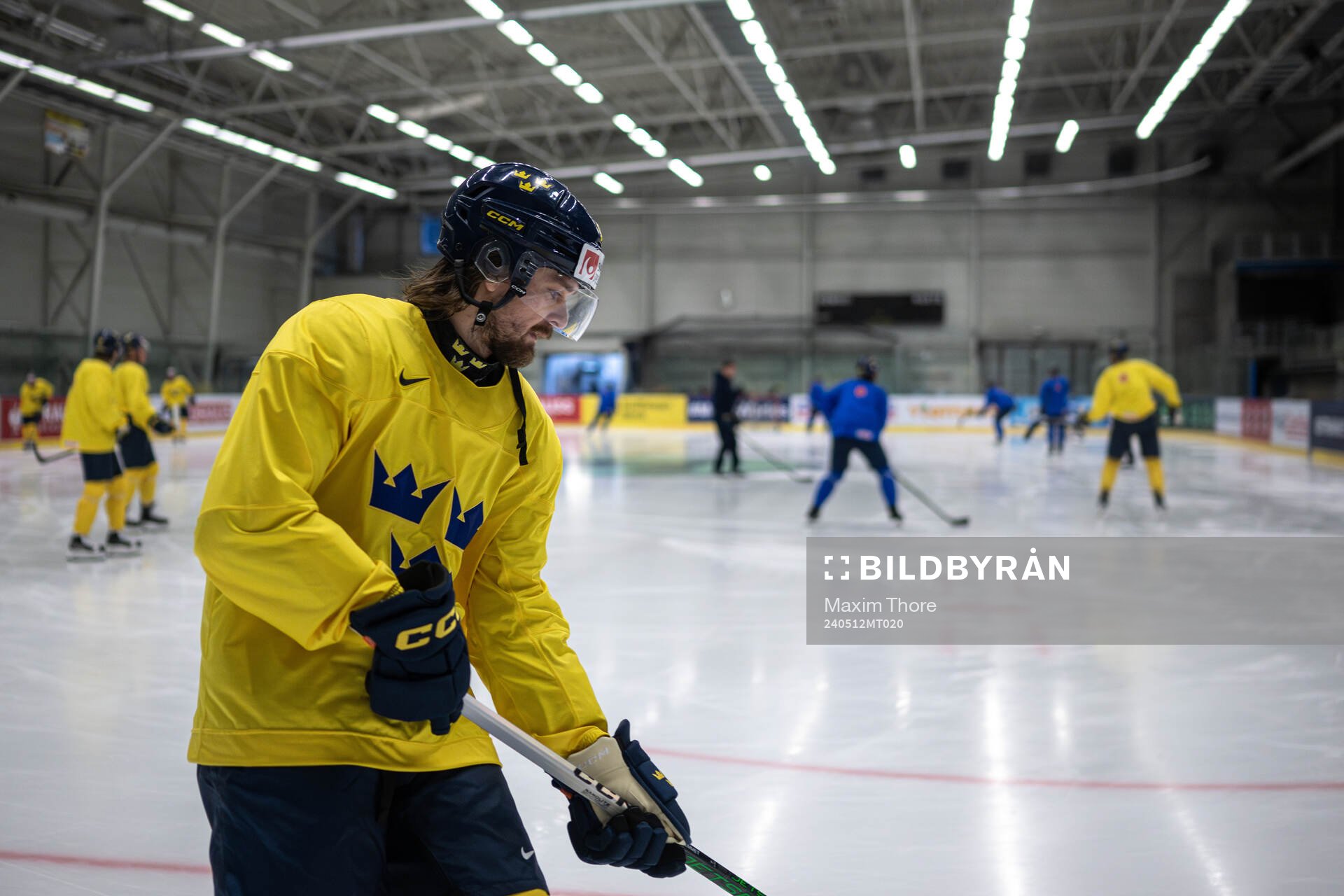 Linus Johansson of Sweden at a practice session