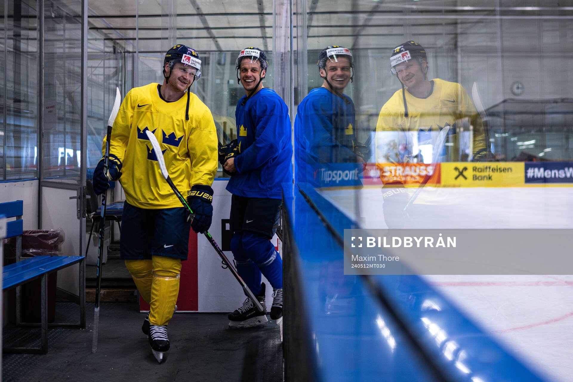 Carl Grundström and Joel Eriksson Ek of Sweden
