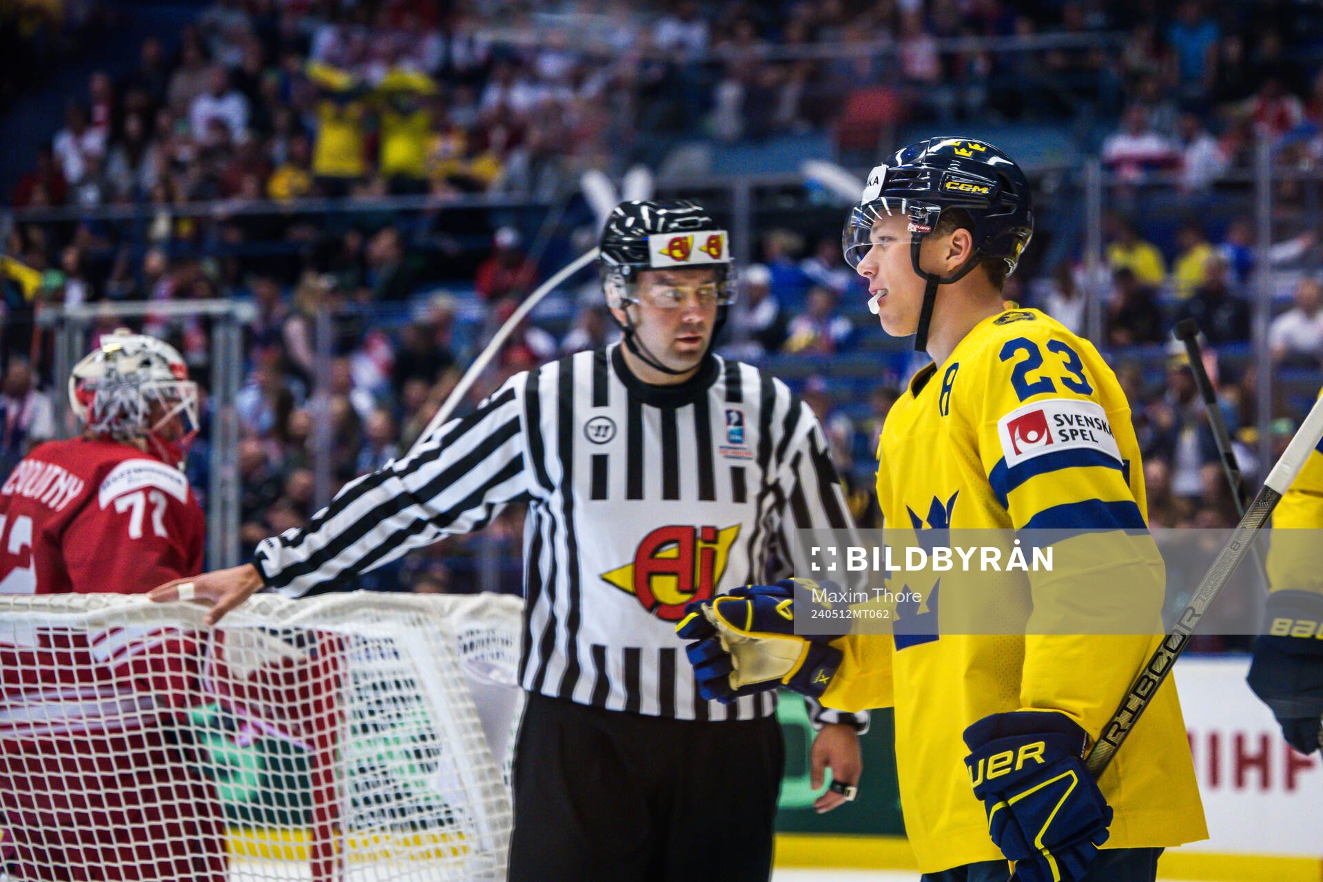 Lucas Raymond of Sweden celebrates