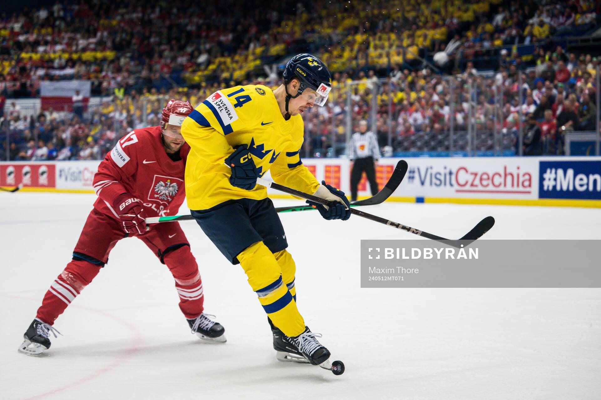 Kamil Gorny of Poland and Joel Eriksson Ek of Sweden