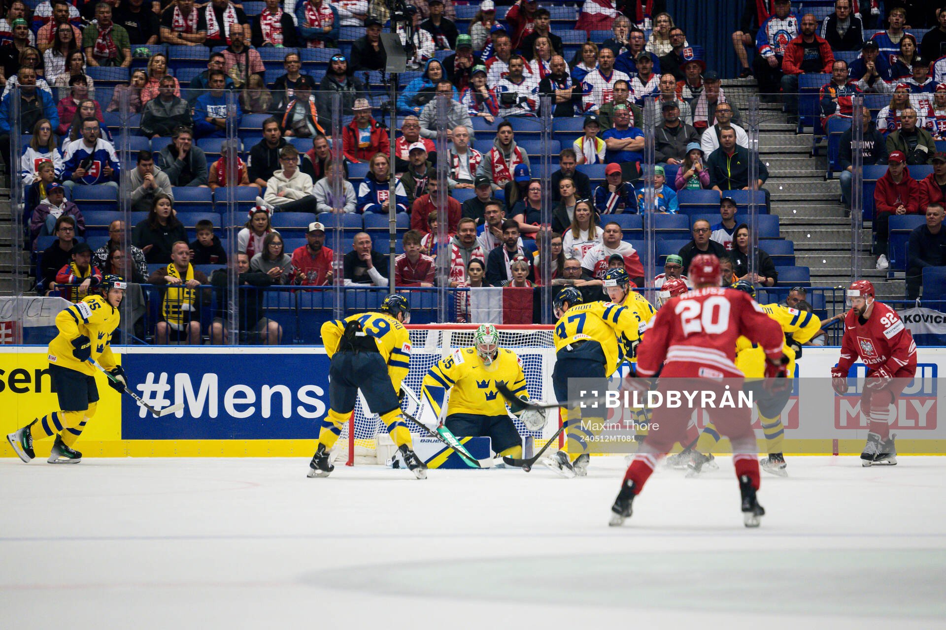 Goaltender Filip Gustavsson of Sweden