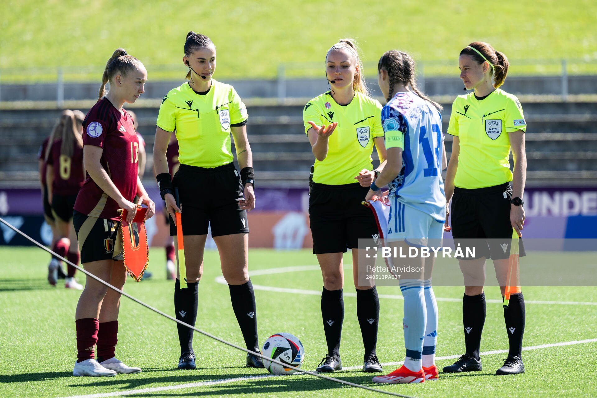 Referee Fabienne Miche, Assistant referee Edjena Kapxhiu,