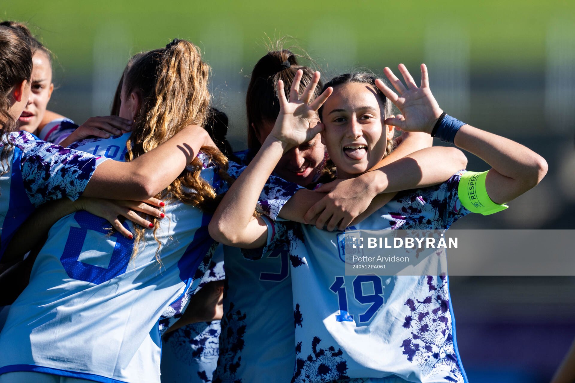 Alba Cerrato of Spain celebrates