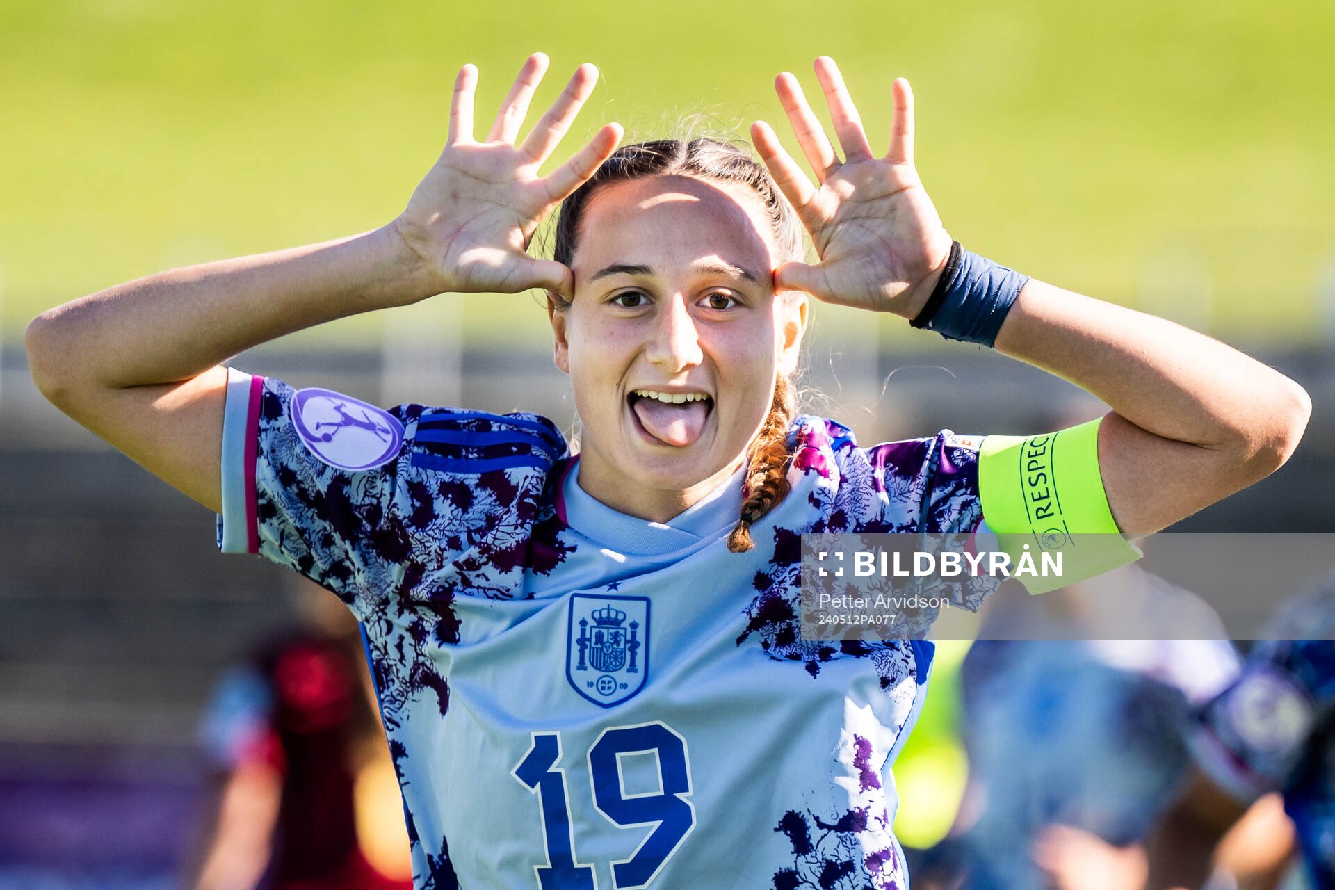 Alba Cerrato of Spain celebrates