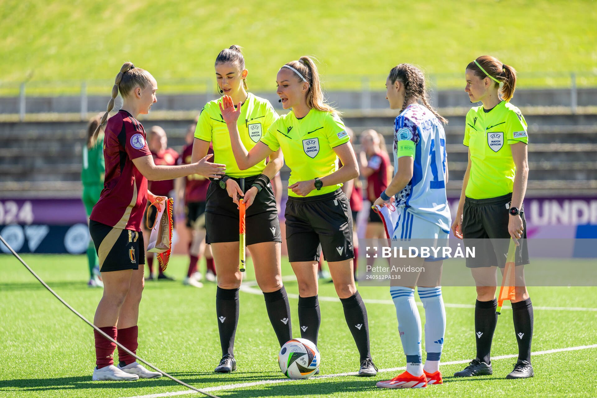 Referee Fabienne Miche, Assistant referee Edjena Kapxhiu,