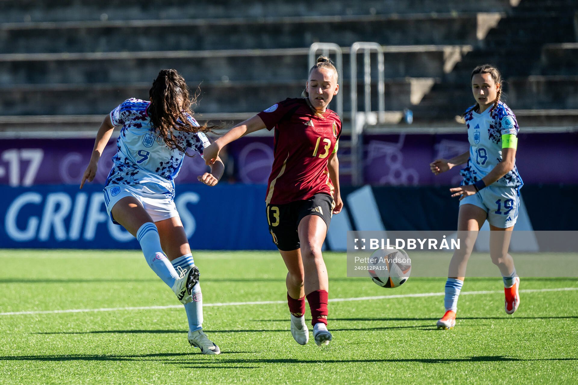 Celia Segura of Spain scores the 0-5 goal