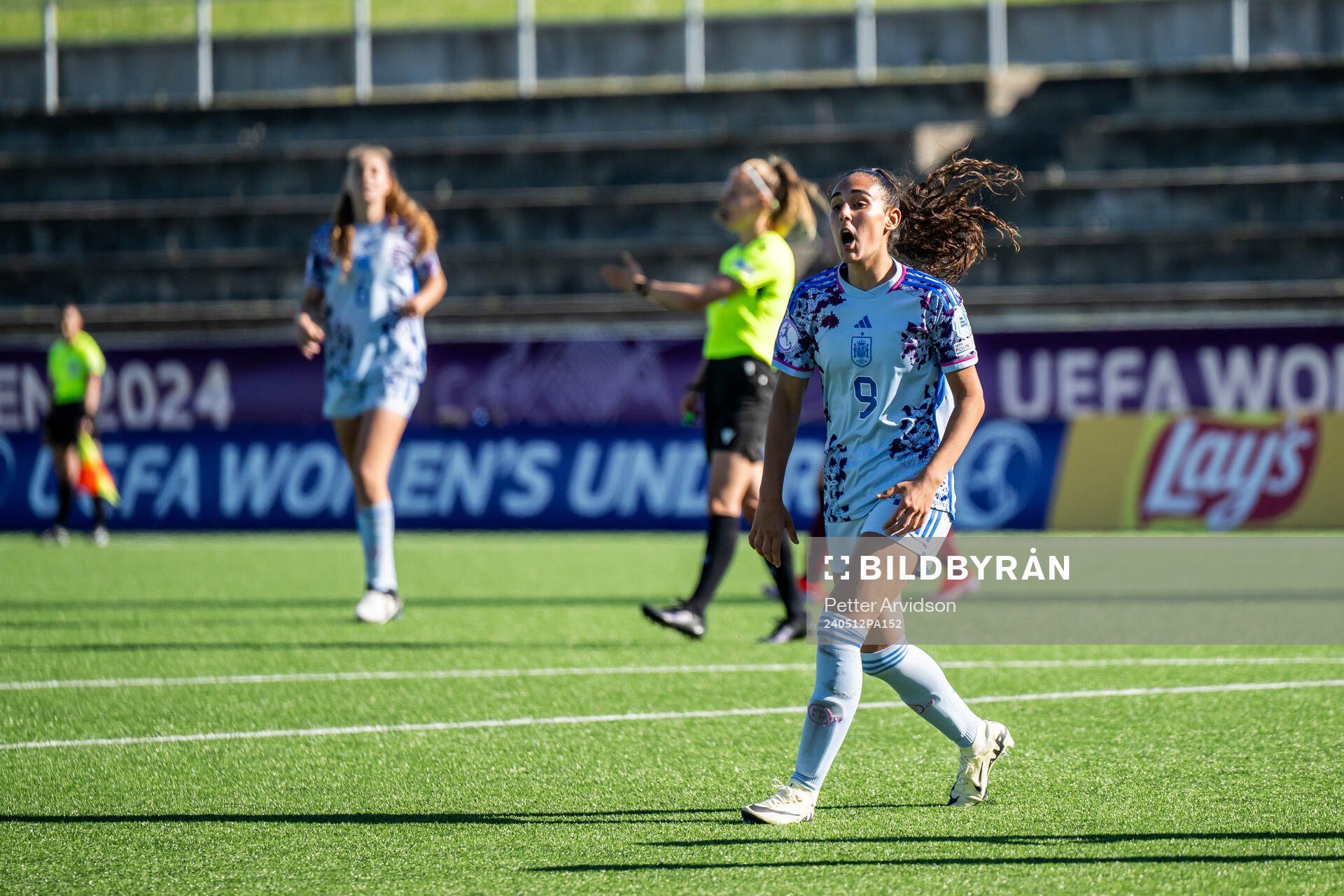 Celia Segura of Spain celebrates