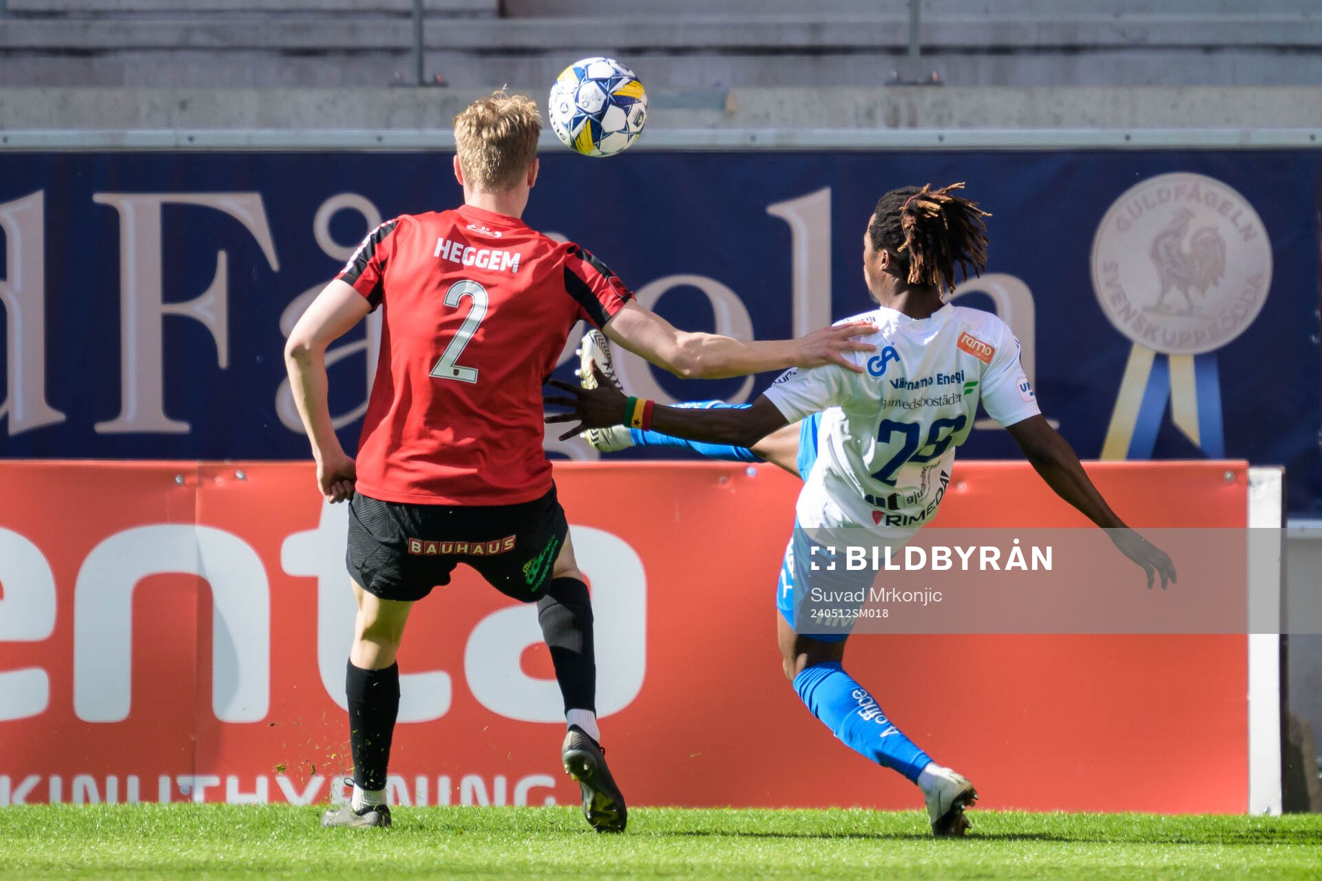 Brommapojkarnas Torbjörn Lysaker Heggem och Värnamos