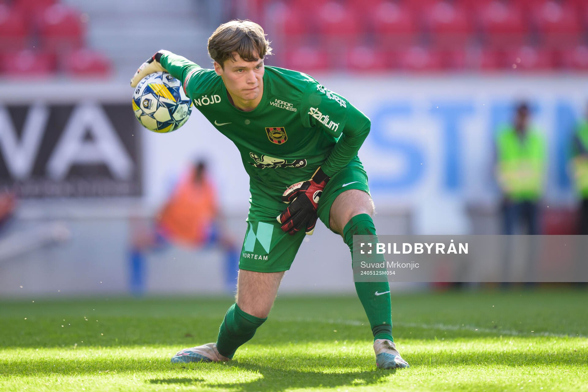 Brommapojkarnas målvakt Filip Sidklev