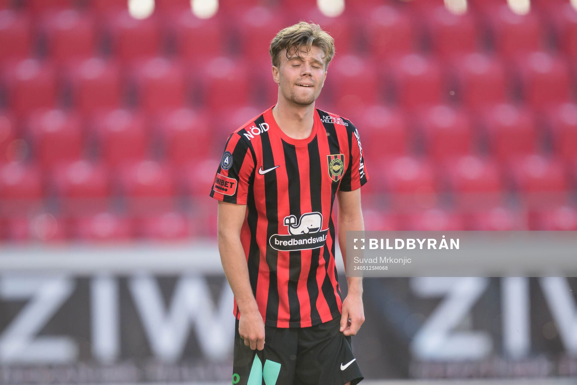 Brommapojkarnas Wilmer Odefalk deppar