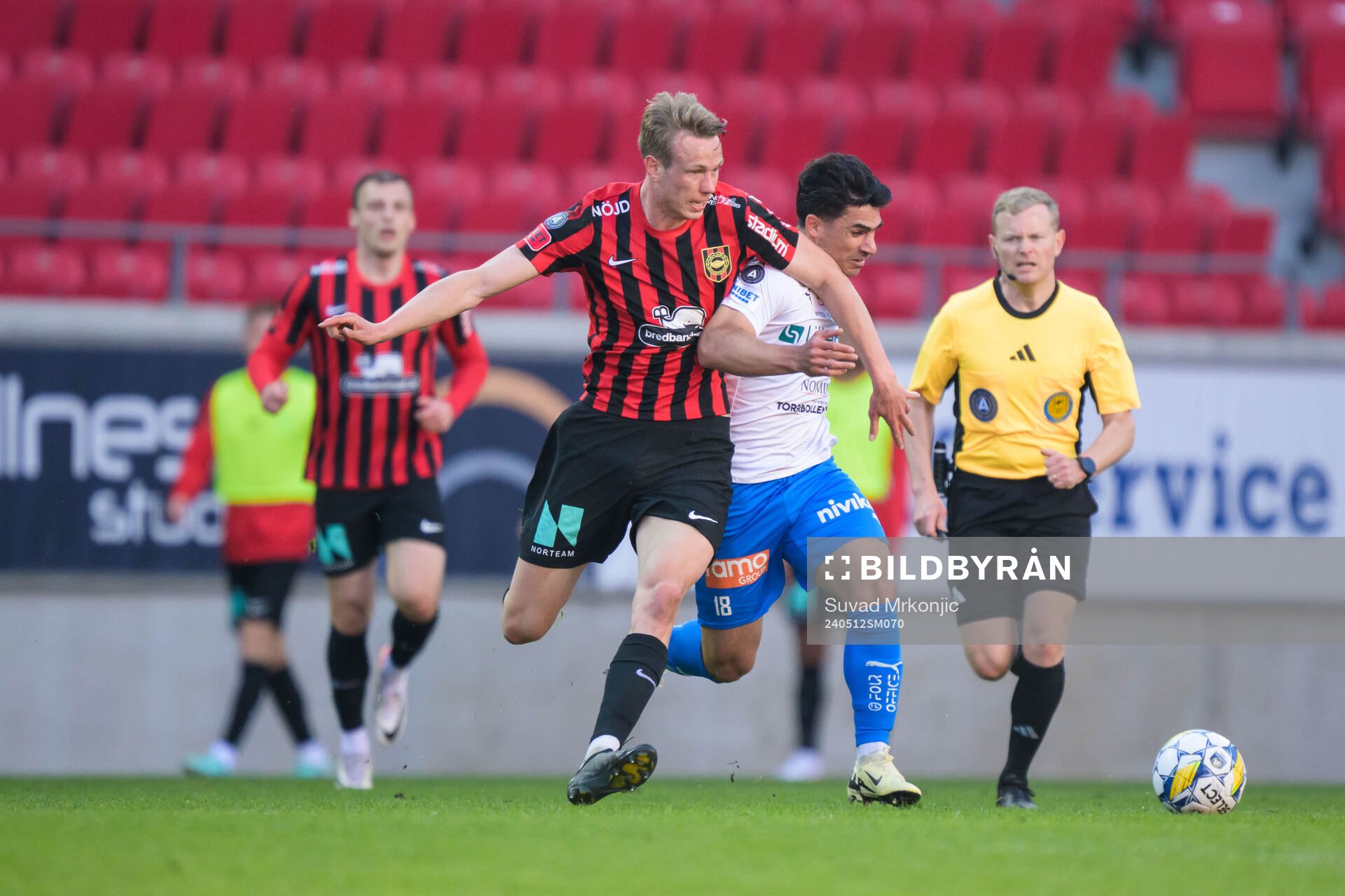 Brommapojkarnas Torbjörn Lysaker Heggem och Värnamos