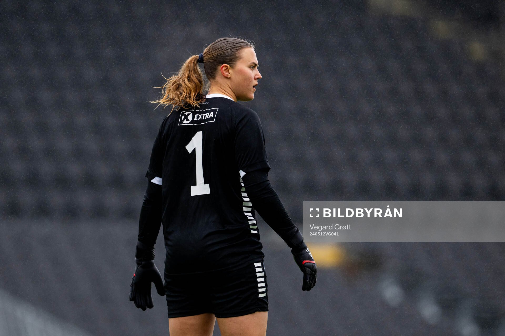 Goalkeeper Marie Aspenes of TIL 2020 during the 1. division football match between Bodø/Glimt and TIL 2020 on May 12, 2024 in Bodø. 