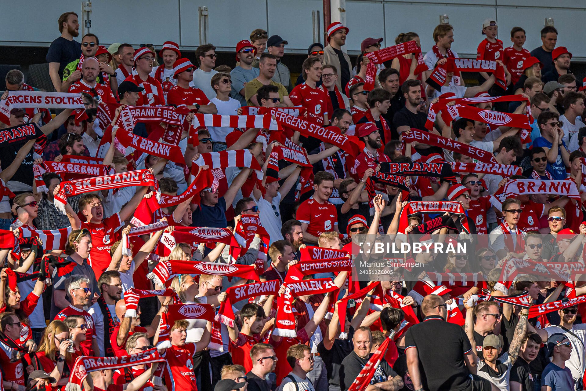 Spectators in the stands