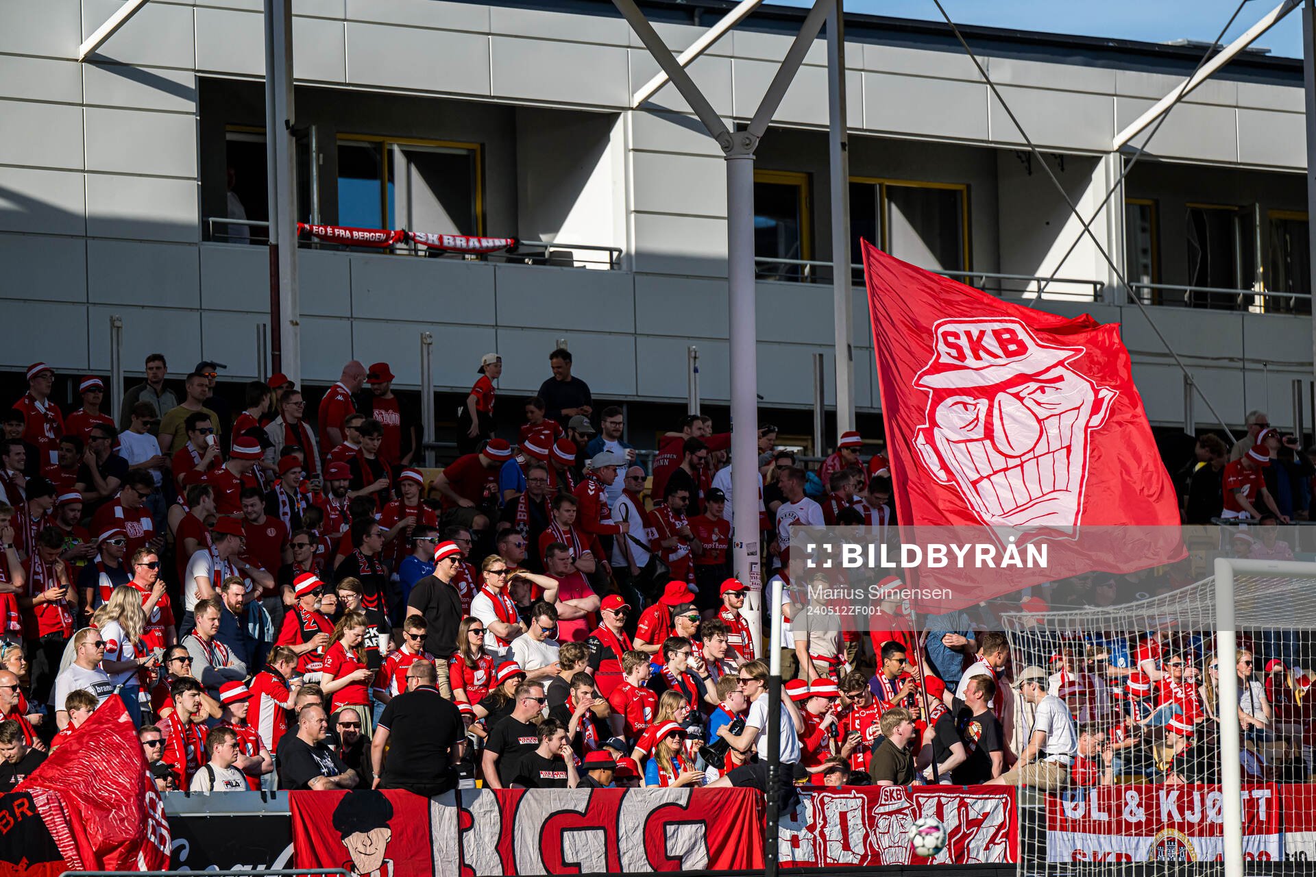 Spectators in the stands
