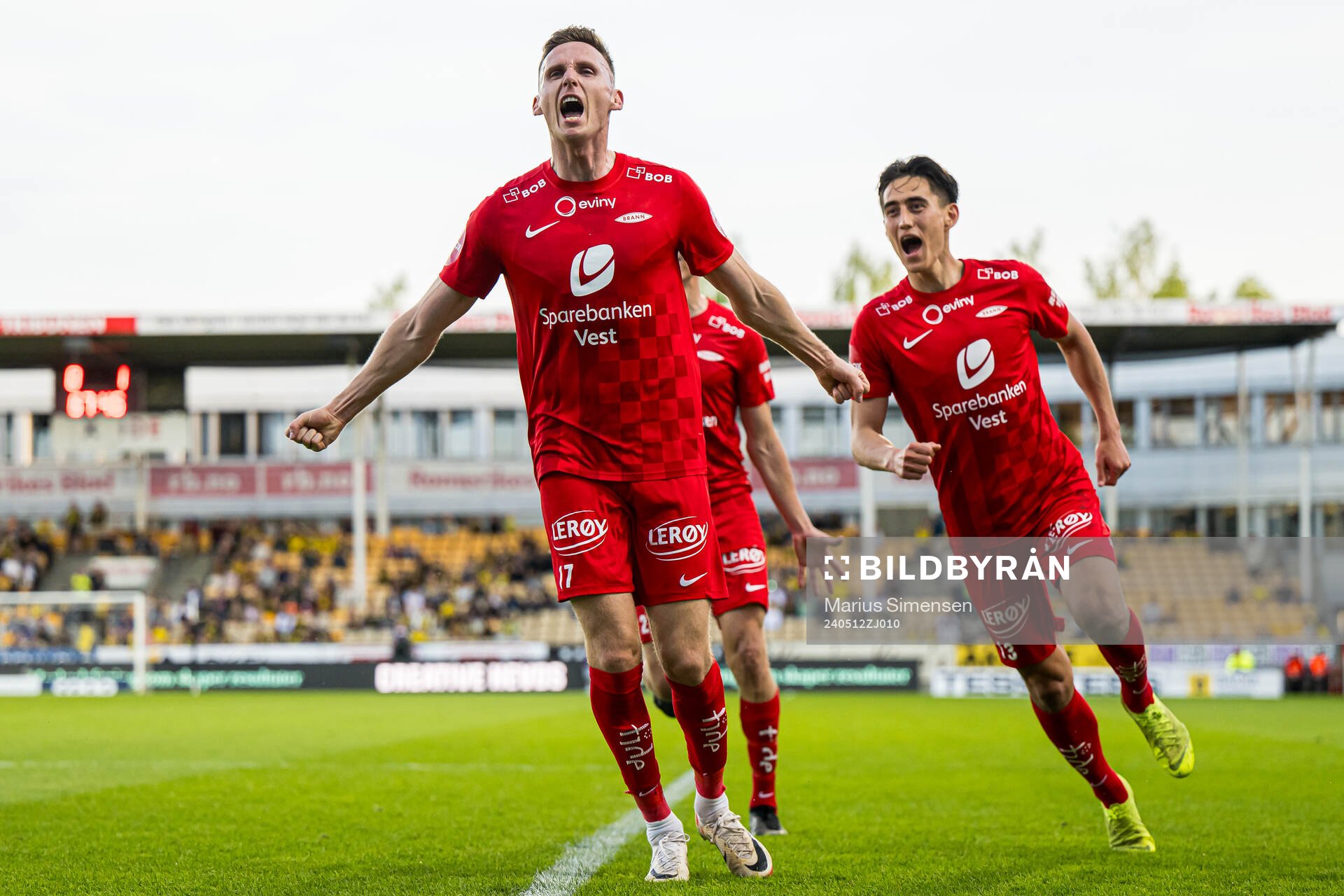 Joachim Soltvedt of Brann celebrates