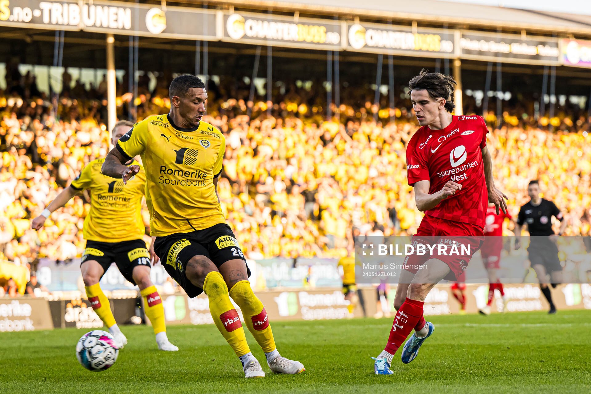 Ruben Gabrielsen of Lillestrøm and Ulrik Mathisen of Brann
