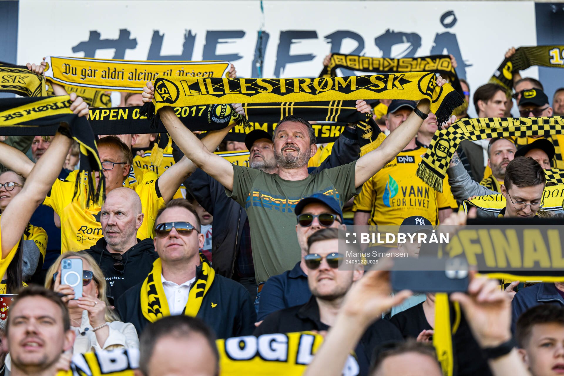 Spectators in the stands
