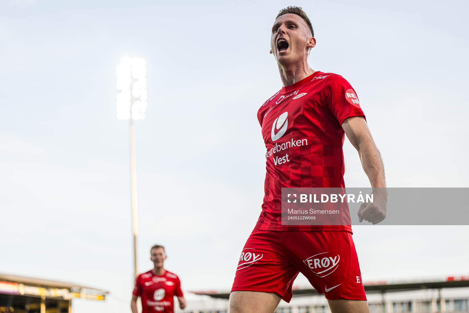 Joachim Soltvedt of Brann celebrates