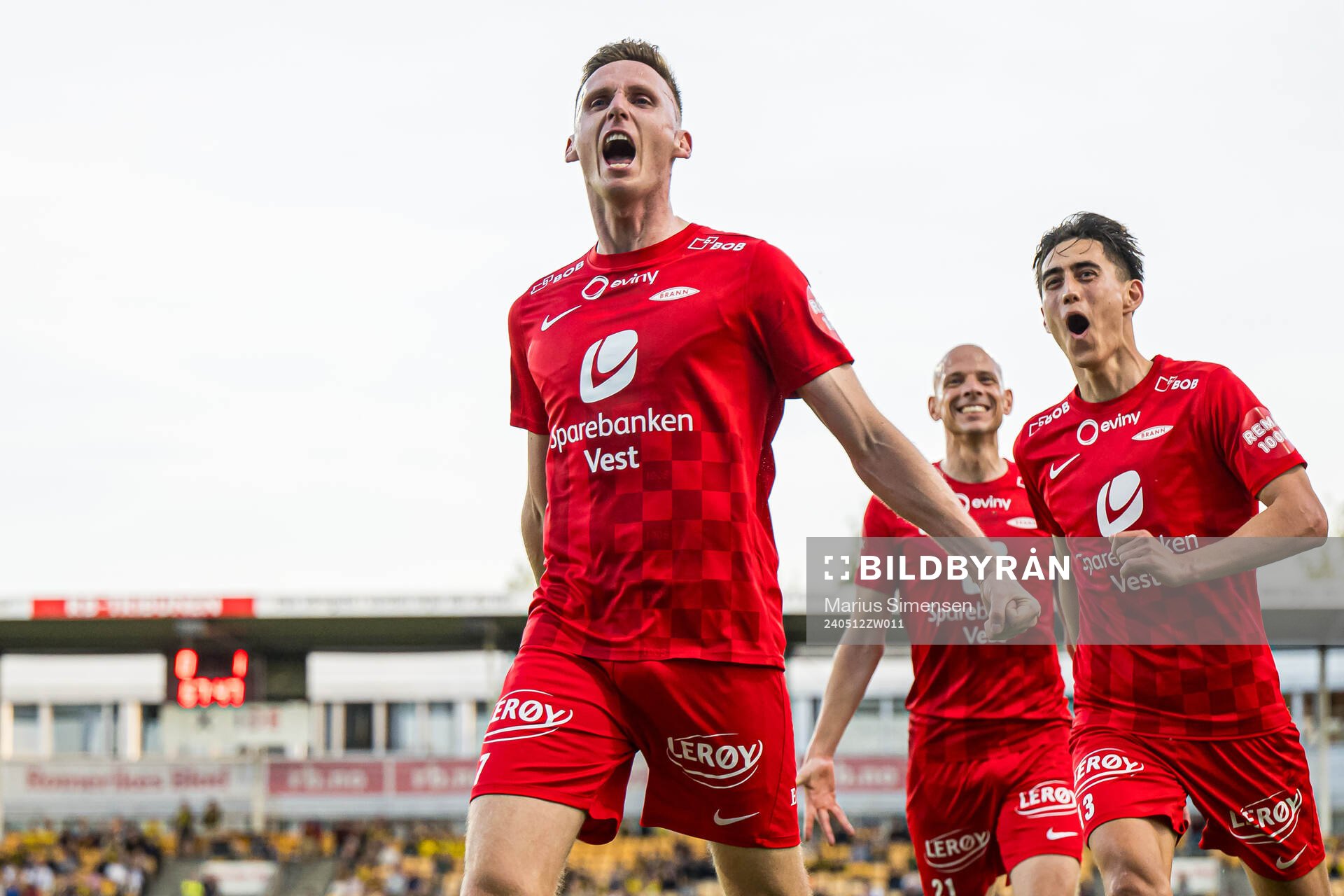 Joachim Soltvedt of Brann celebrates