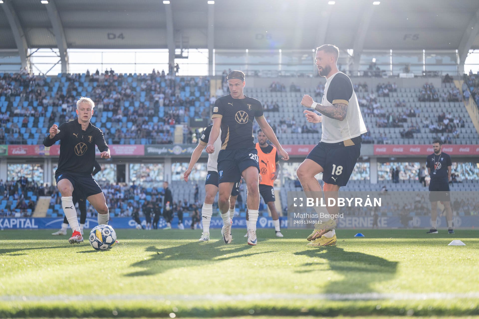 Malmö FFs Jens Stryger Larsen, Erik Botheim och Pontus