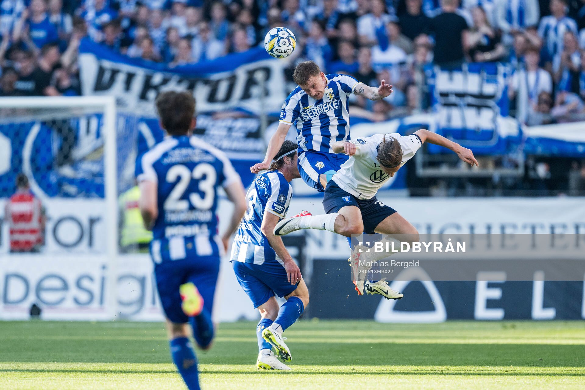 IFK Göteborgs Sebastian Hausner och Malmö FFs Erik Botheim