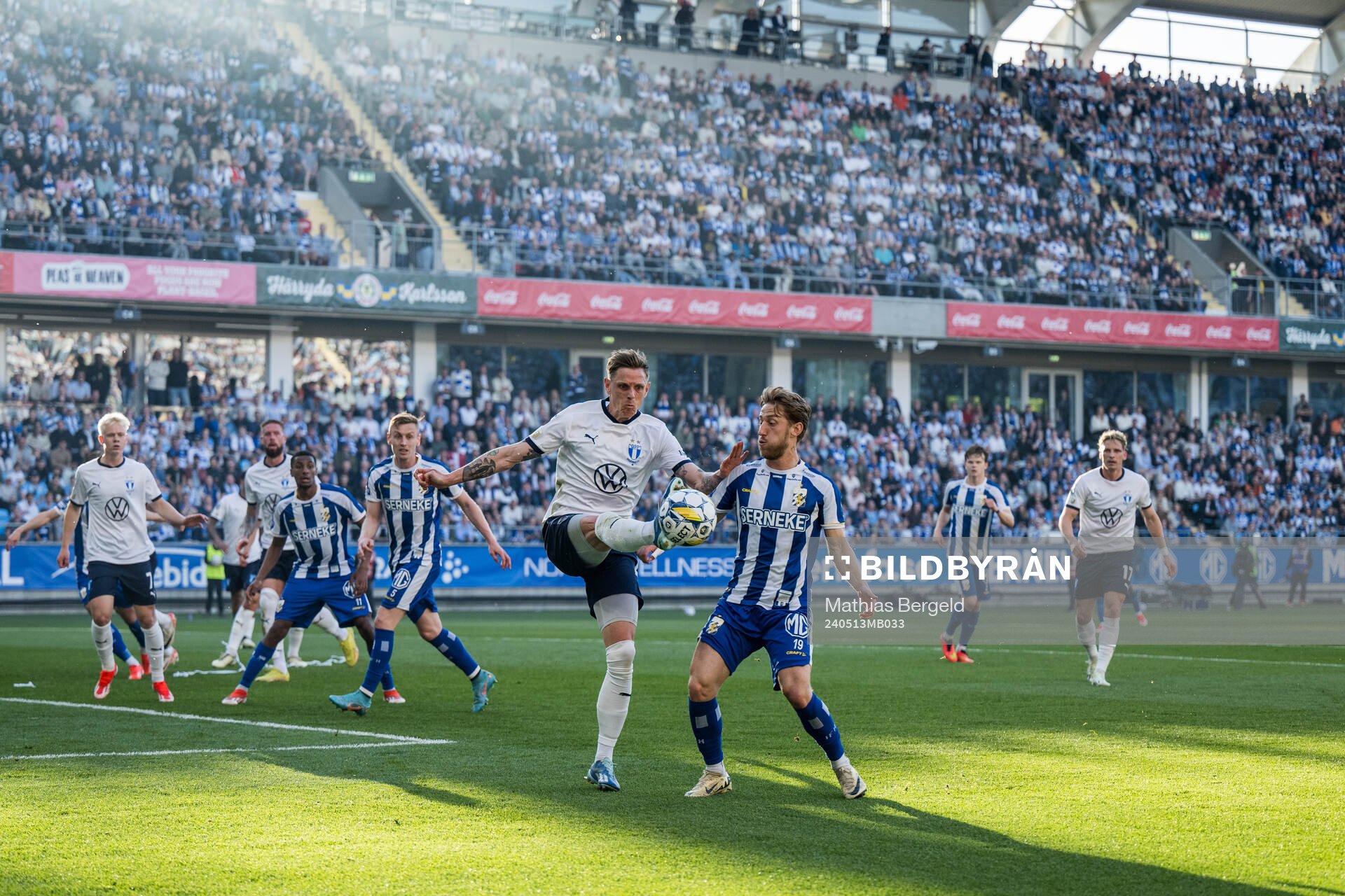 Malmö FFs Søren Rieks och IFK Göteborgs Arbnor Mucolli