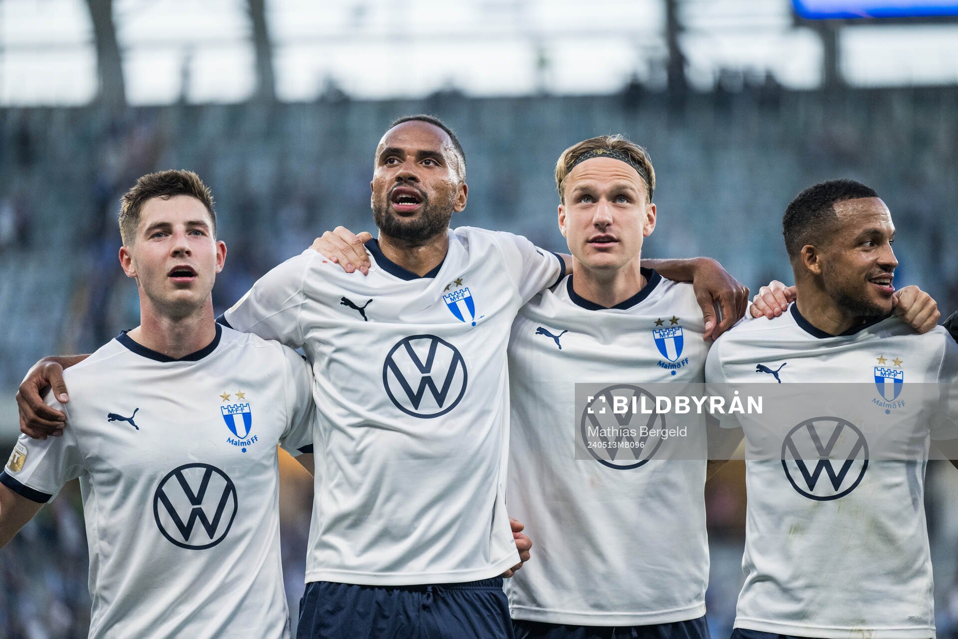 Malmö FFs Lasse Berg Johnsen, Isaac Kiese Thelin, Erik