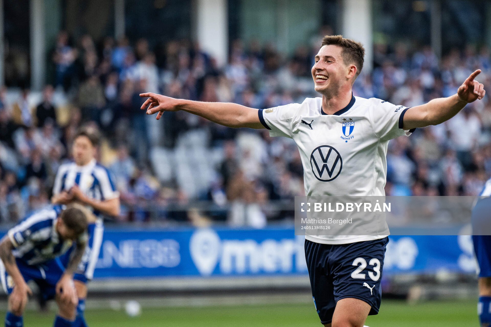 Malmö FFs Lasse Berg Johnsen jublar