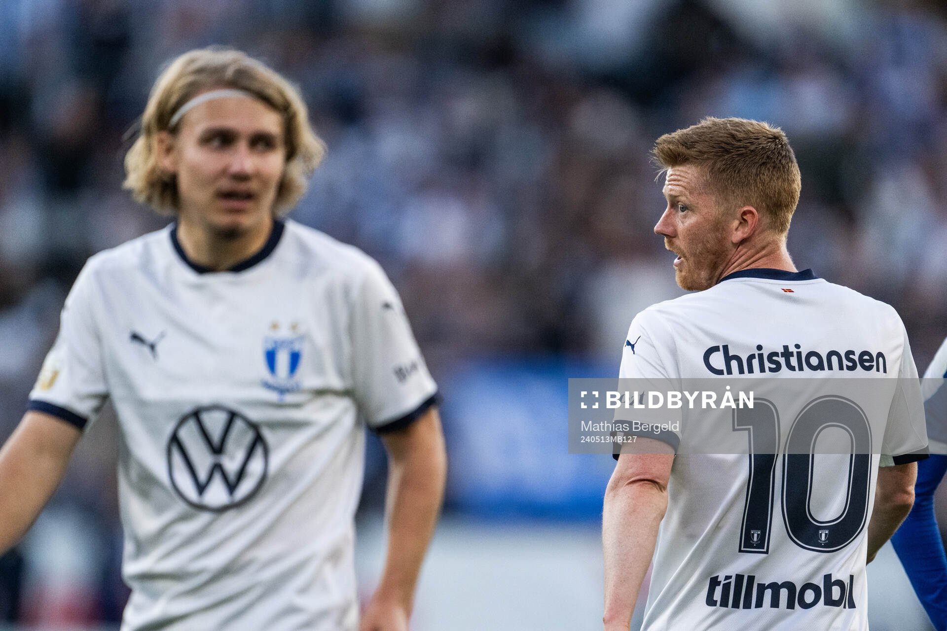 Malmö FFs Sebastian Nanasi och Anders Christiansen